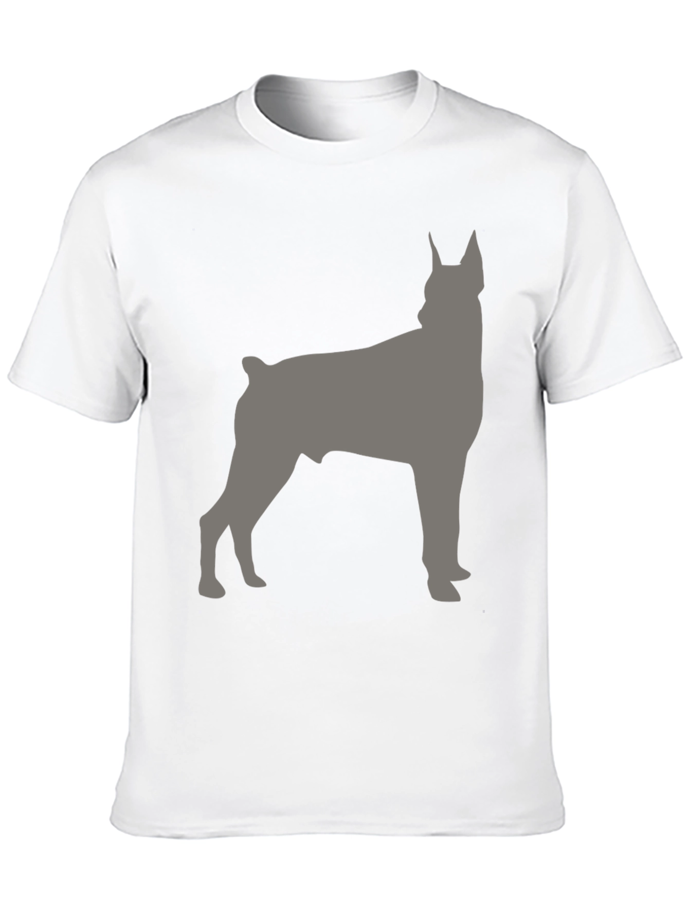 Dog Breed Silhouette Graphic Tee - Mens Black T-Shirt
