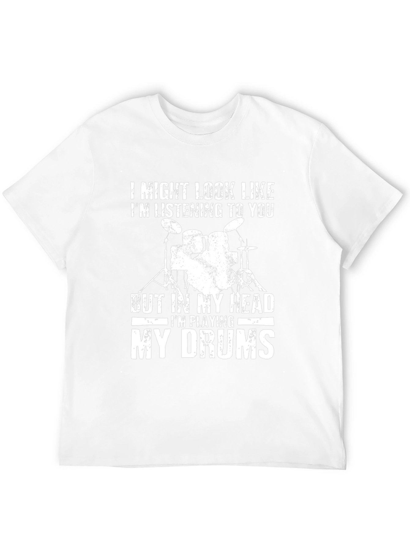 Drummers Head T-Shirt - Funny Music Tee