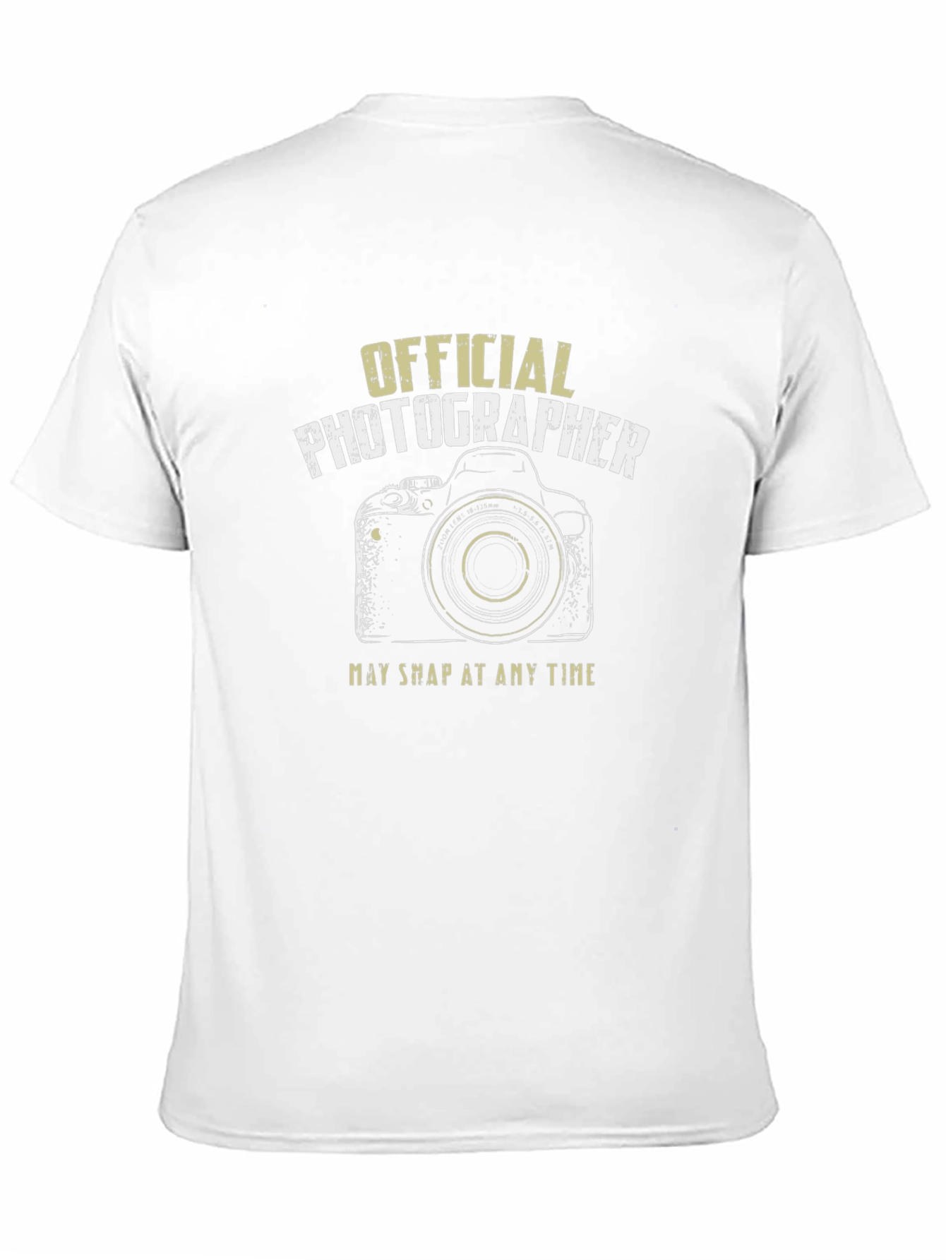 Official Photographer Black T-Shirt - Camera Design