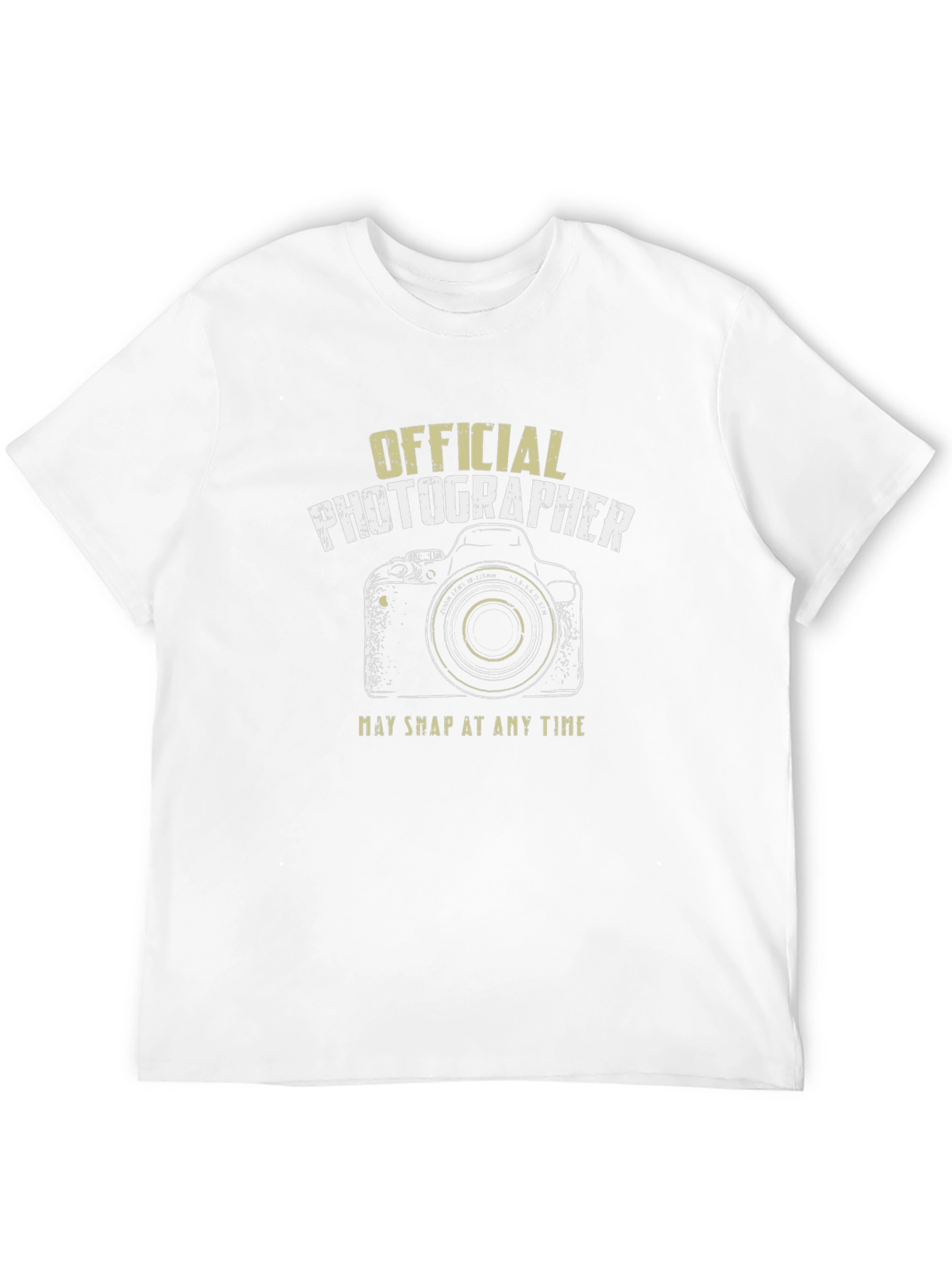 Official Photographer Black T-Shirt - Camera Design