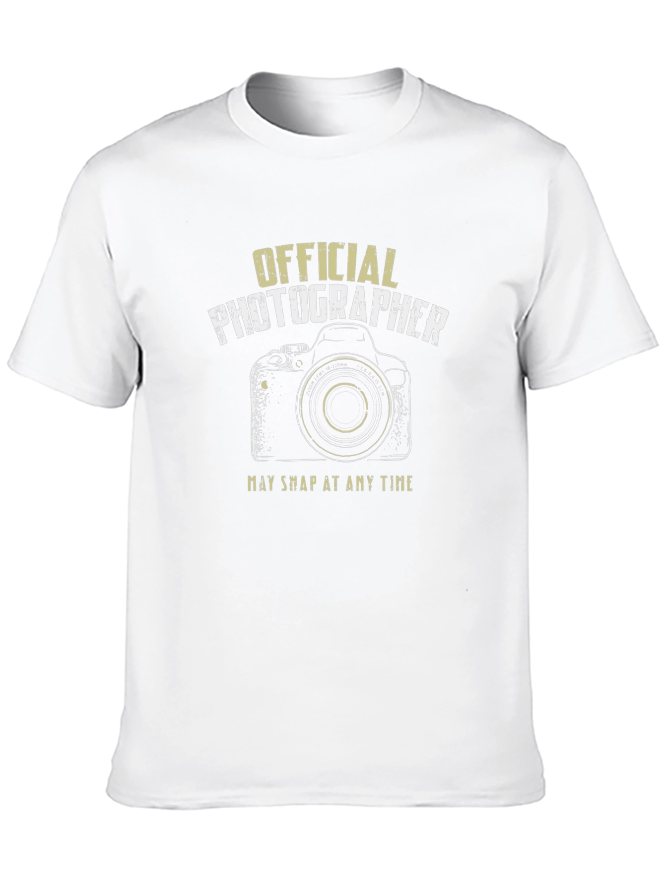 Official Photographer Black T-Shirt - Camera Design