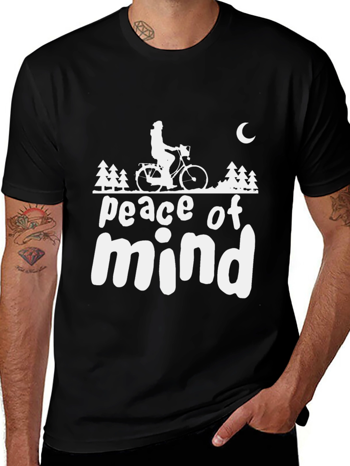 Peace of Mind Biker T-Shirt - Nature Ride Tee