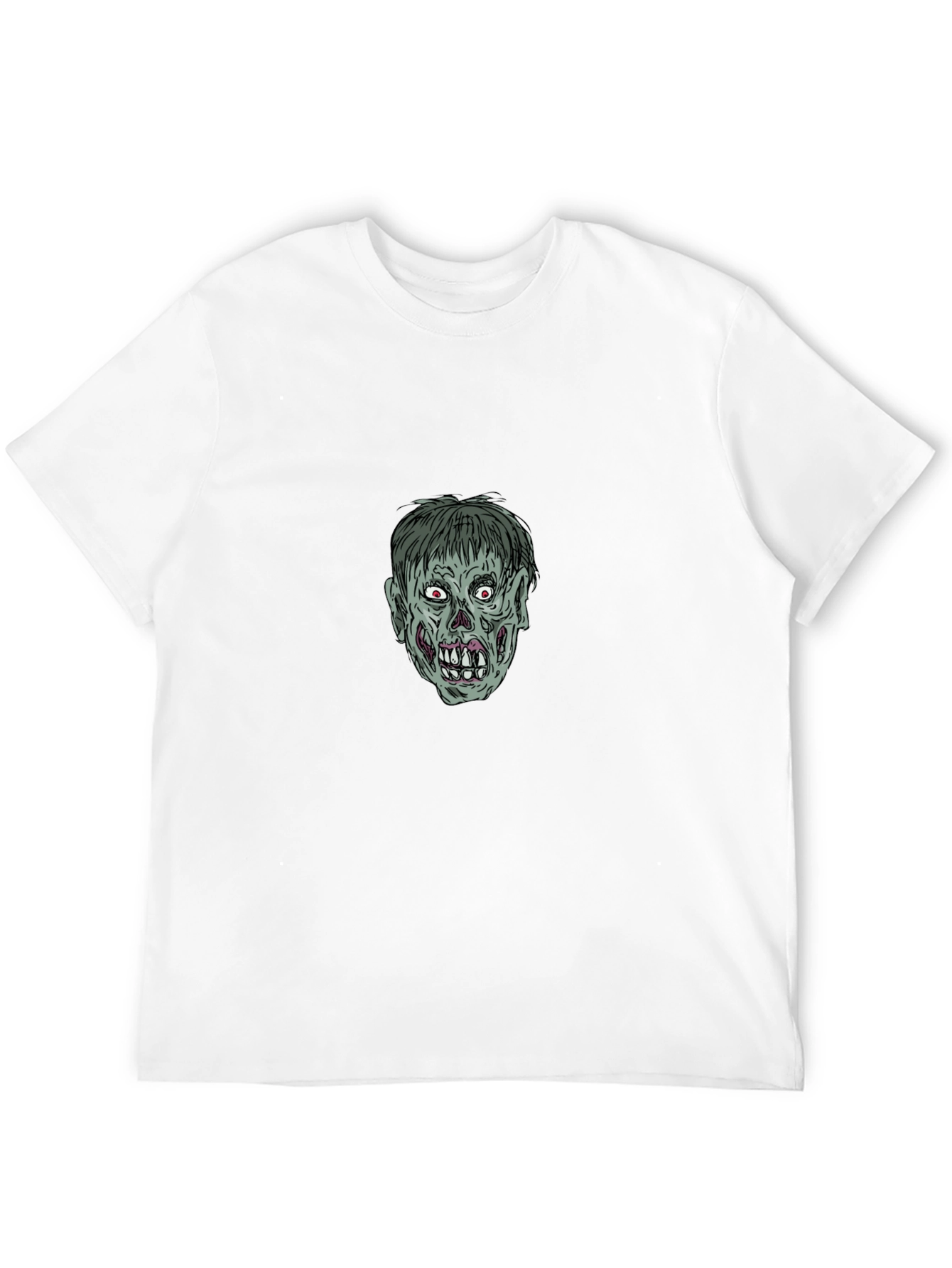 Zombie Graphic Tee - Black Cotton T-Shirt