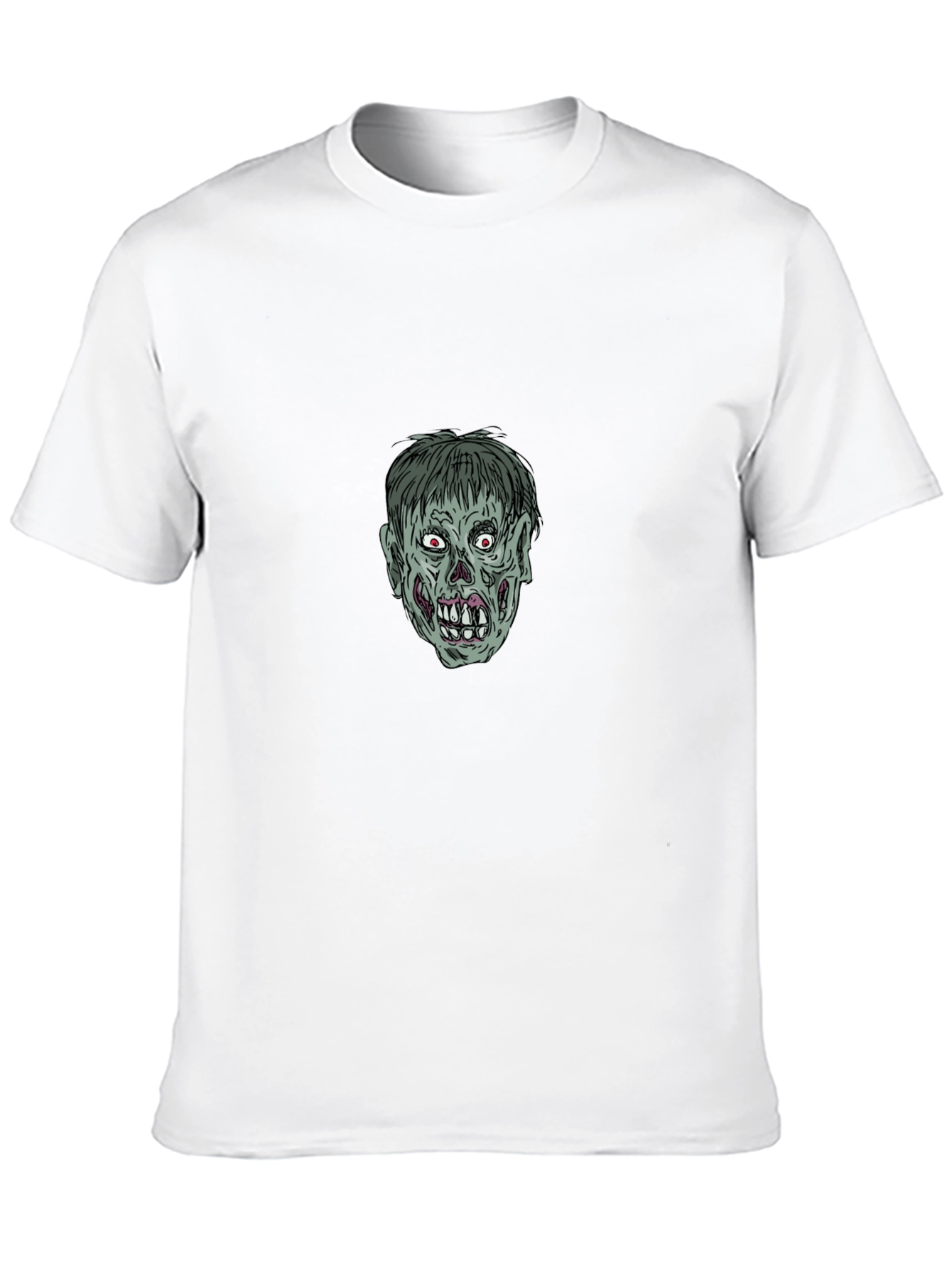 Zombie Graphic Tee - Black Cotton T-Shirt