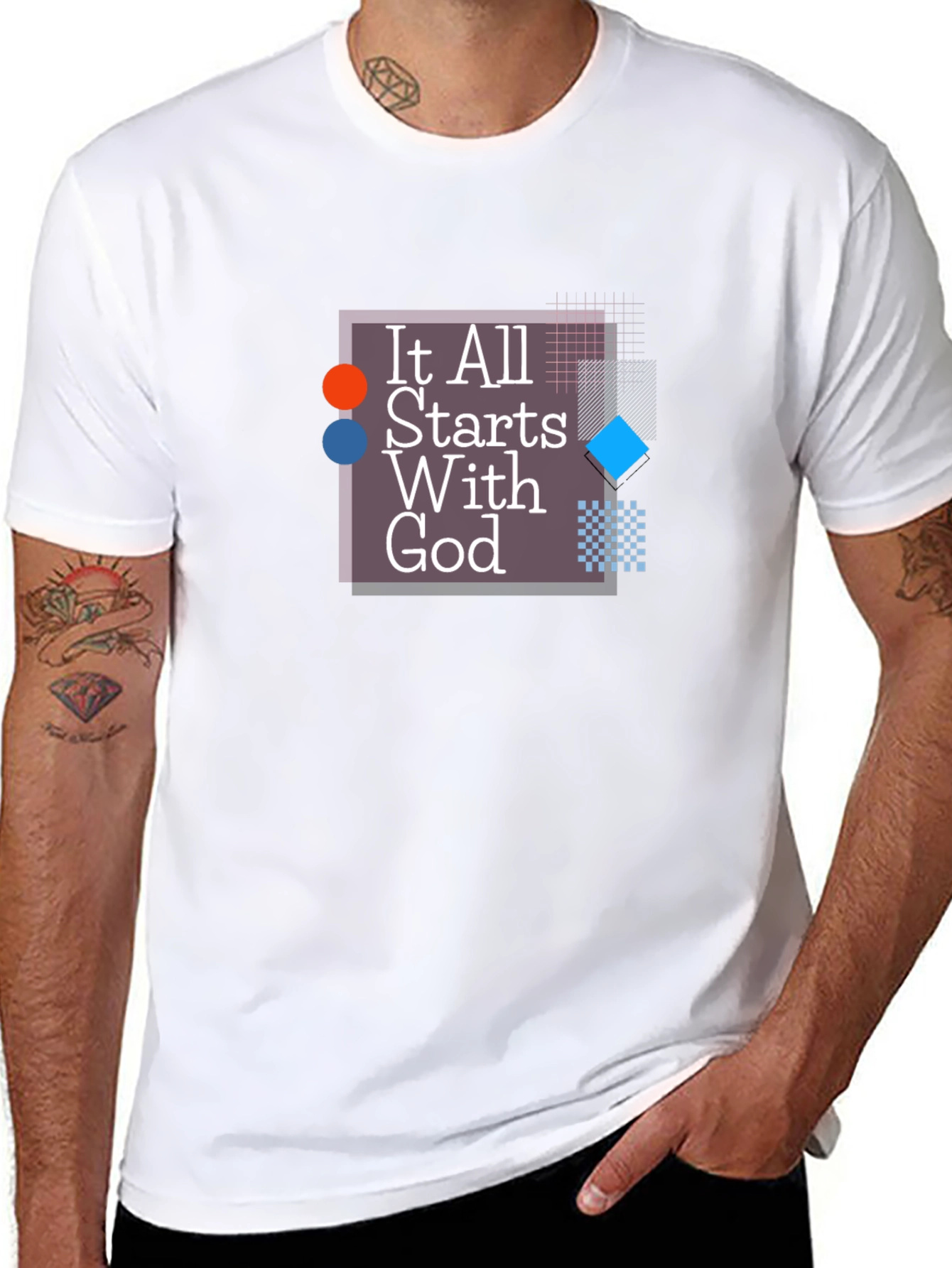 It All Starts With God Graphic T-Shirt