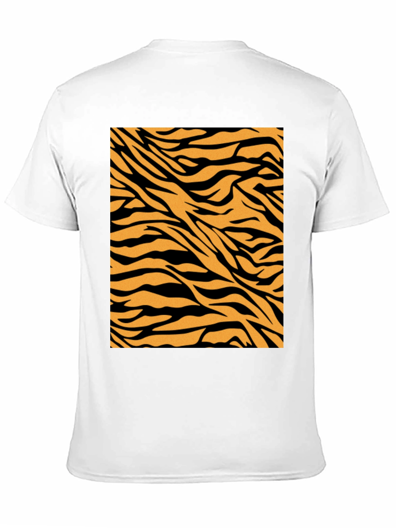 Tiger Stripe Graphic Tee - Black Cotton Comfort