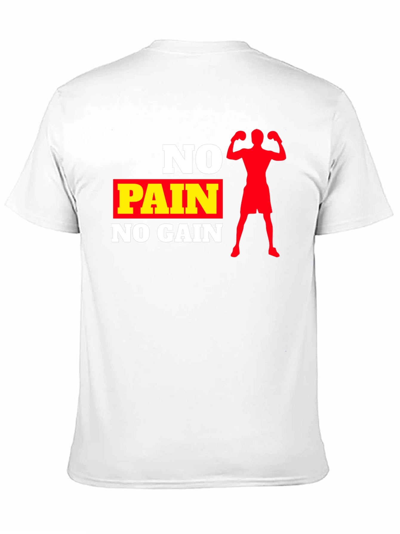 No Pain No Gain Black Graphic T-Shirt