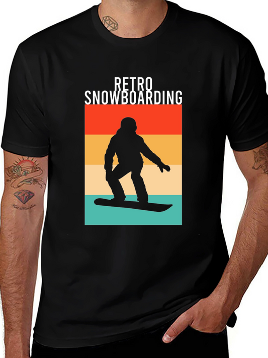 Retro Snowboarding T-Shirt - Cool Vintage Winter Design