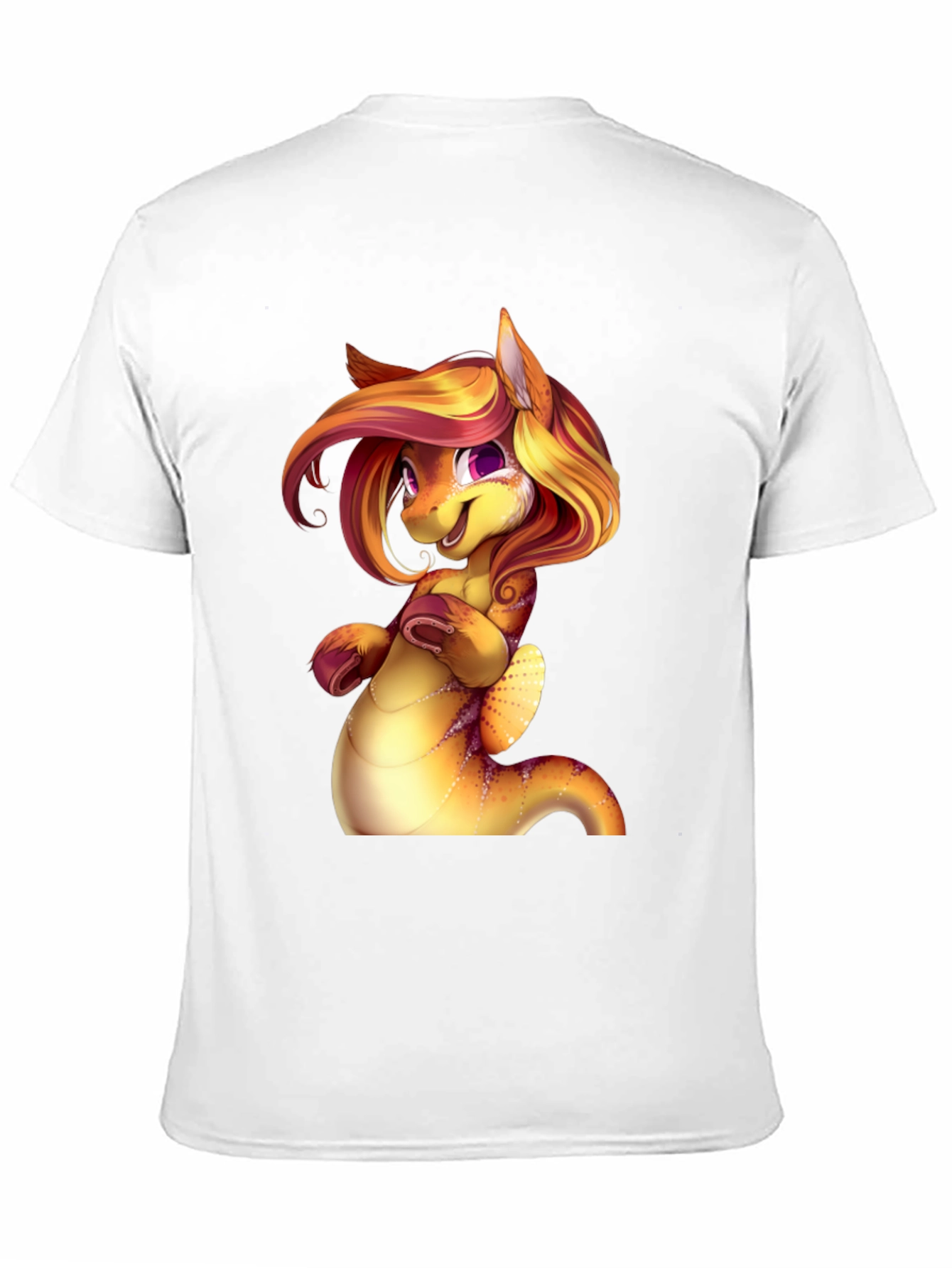 Cartoon Dragon Creature Graphic Tee Shirt