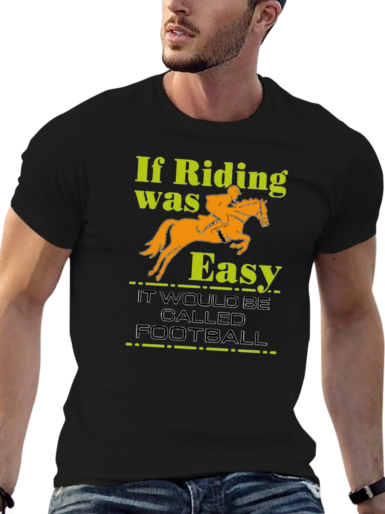 Riding Isnt Easy Graphic T-Shirt
