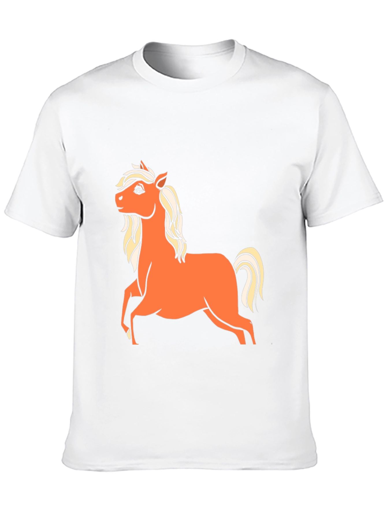 Horse Graphic T-Shirt - Classic Crew Neck Tee