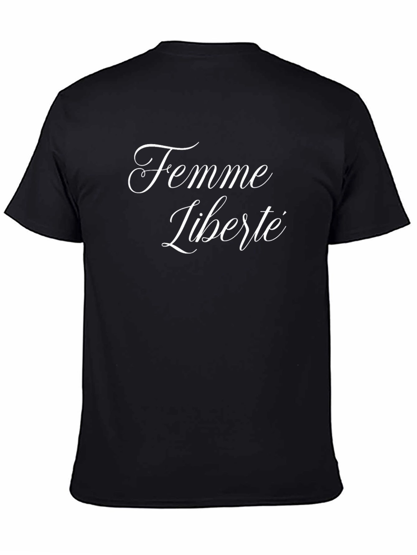 Femme Liberté Black T-Shirt - Elegant and Comfortable