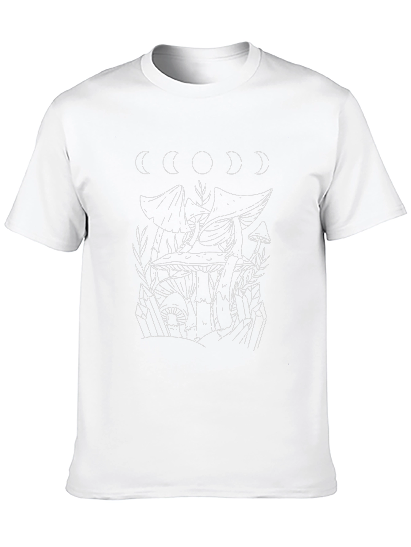 Mushroom Moon Graphic Tee - Black
