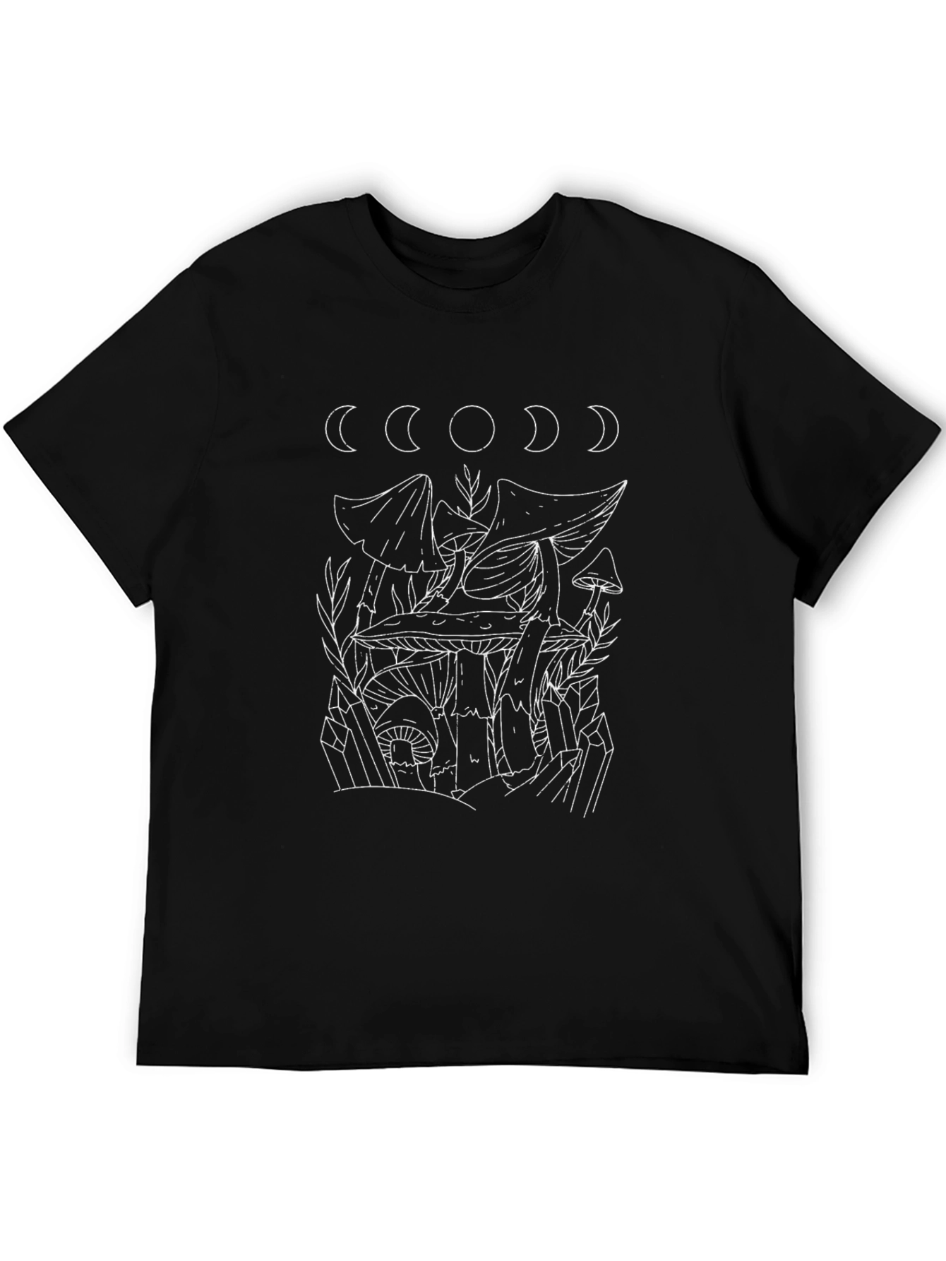 Mushroom Moon Graphic Tee - Black