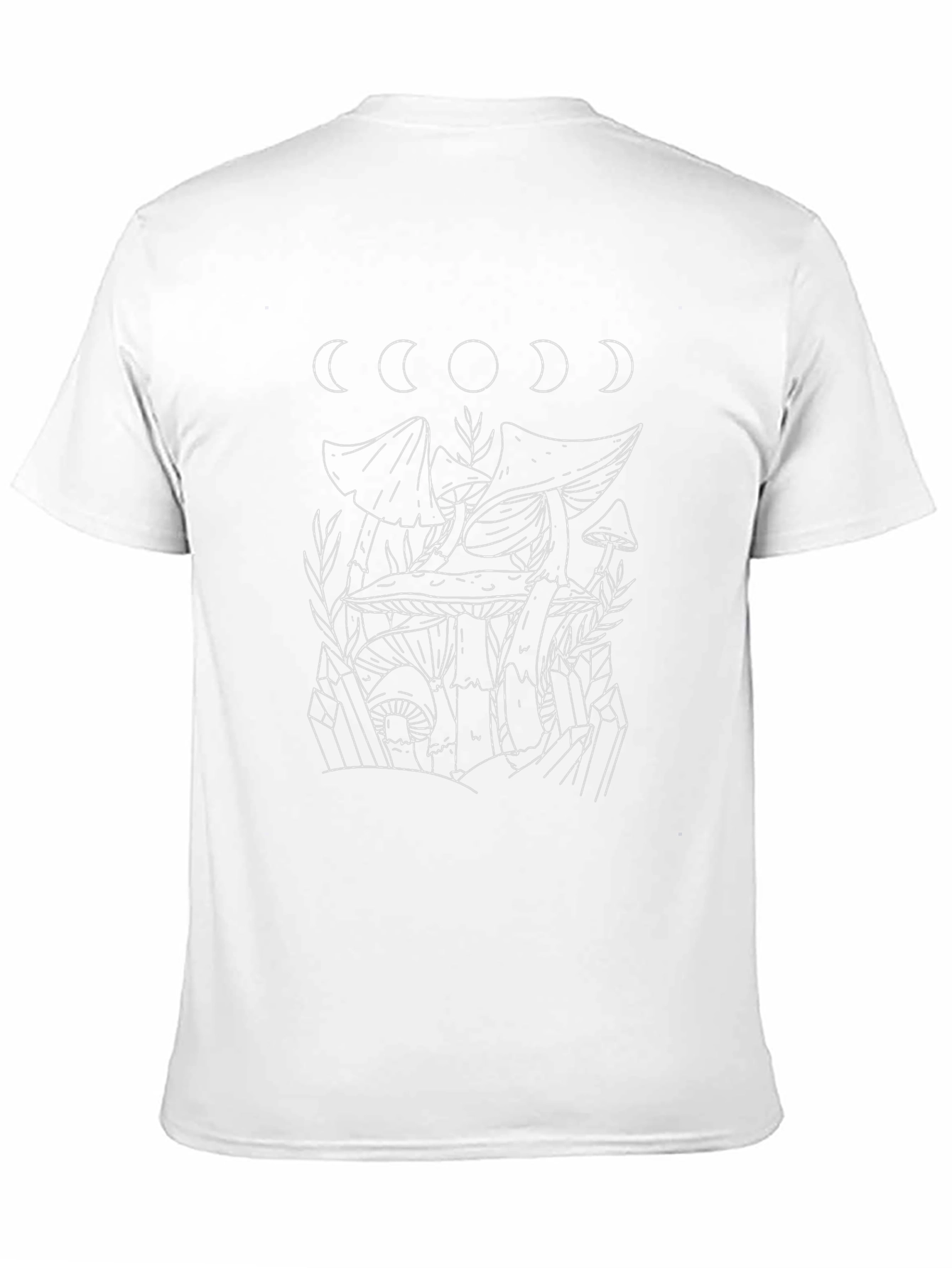 Mushroom Moon Graphic Tee - Black