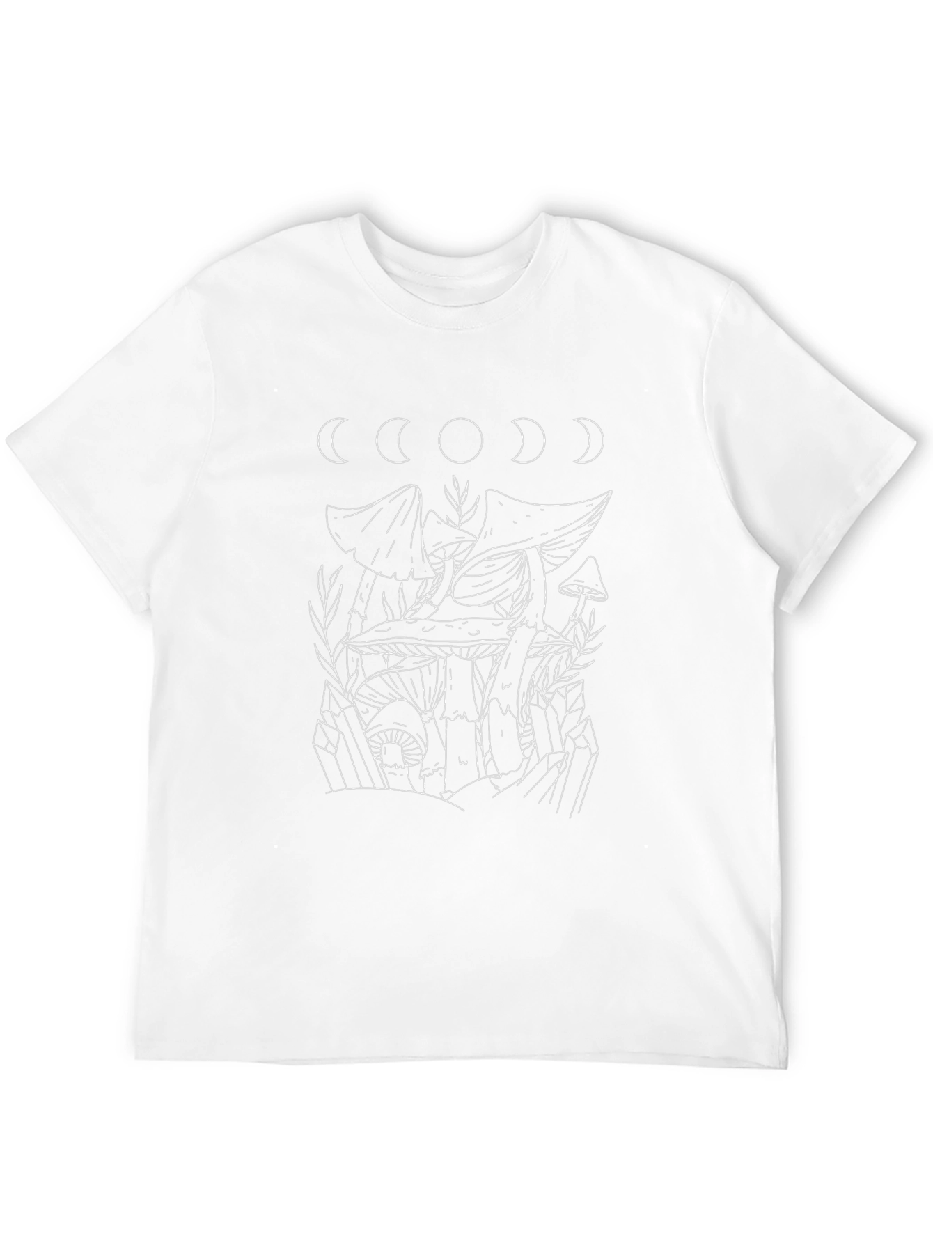 Mushroom Moon Graphic Tee - Black
