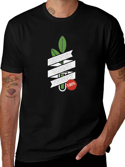 Organic Product T-Shirt - Certified Quality 100% Organic Cotton