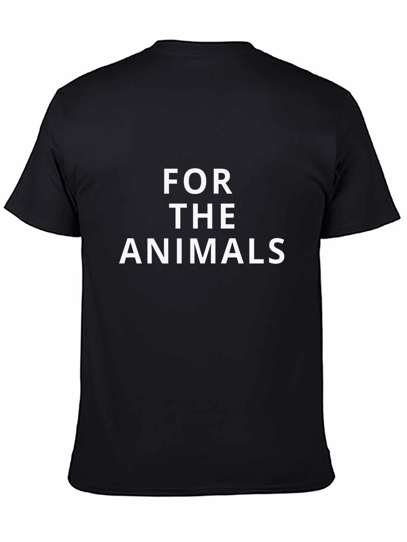 For The Animals Black Graphic Tee