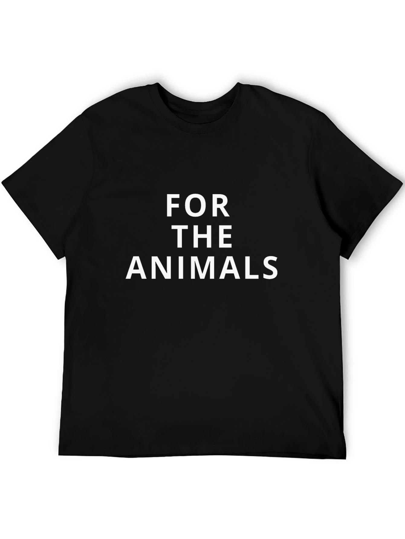 For The Animals Black Graphic Tee