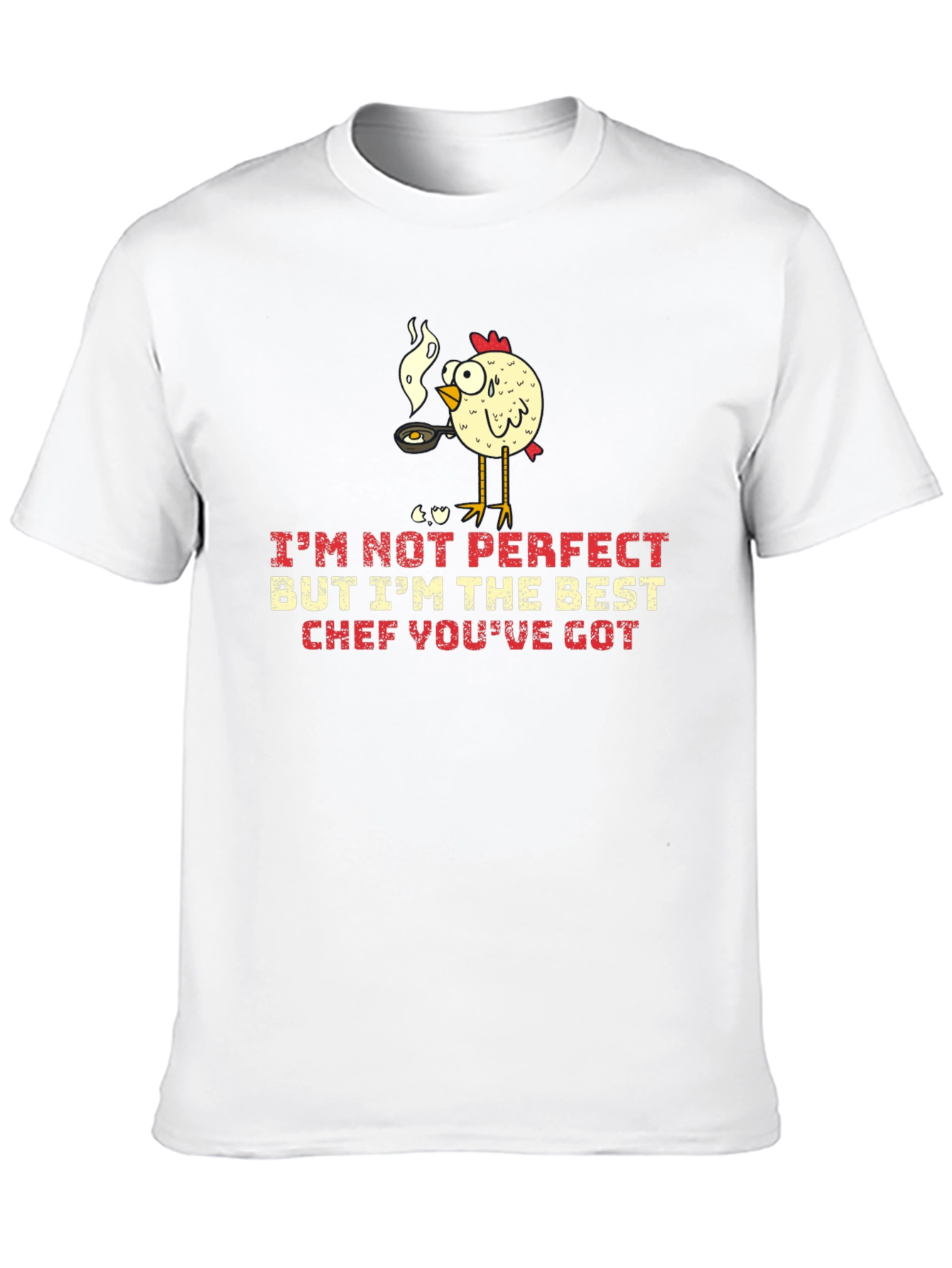 Funny Chicken Chef Graphic T-Shirt