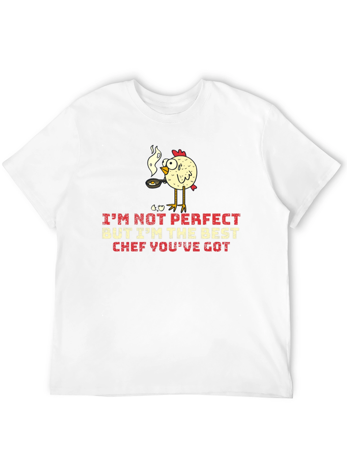 Funny Chicken Chef Graphic T-Shirt