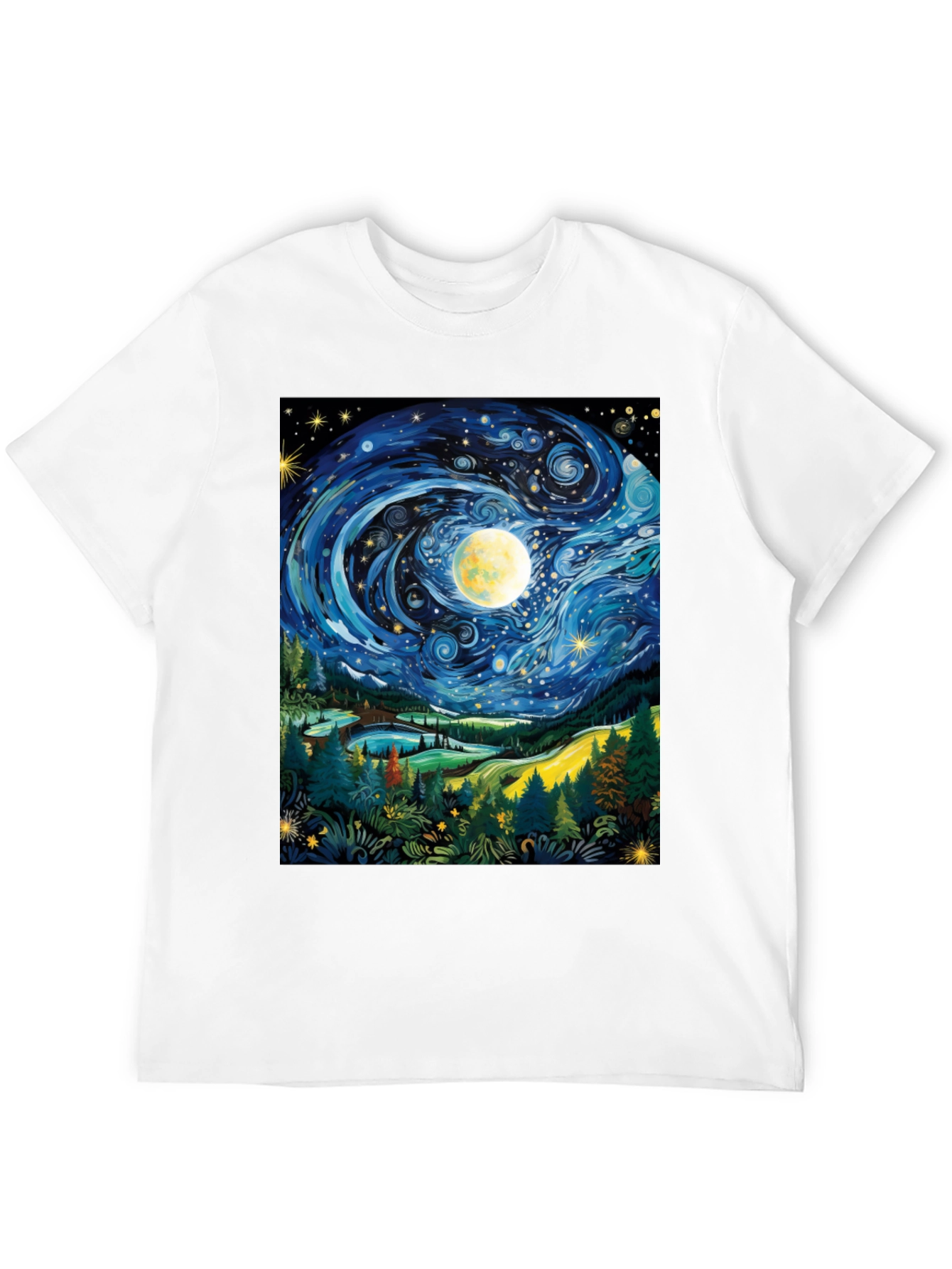 Starry Night T-Shirt Artistic Print