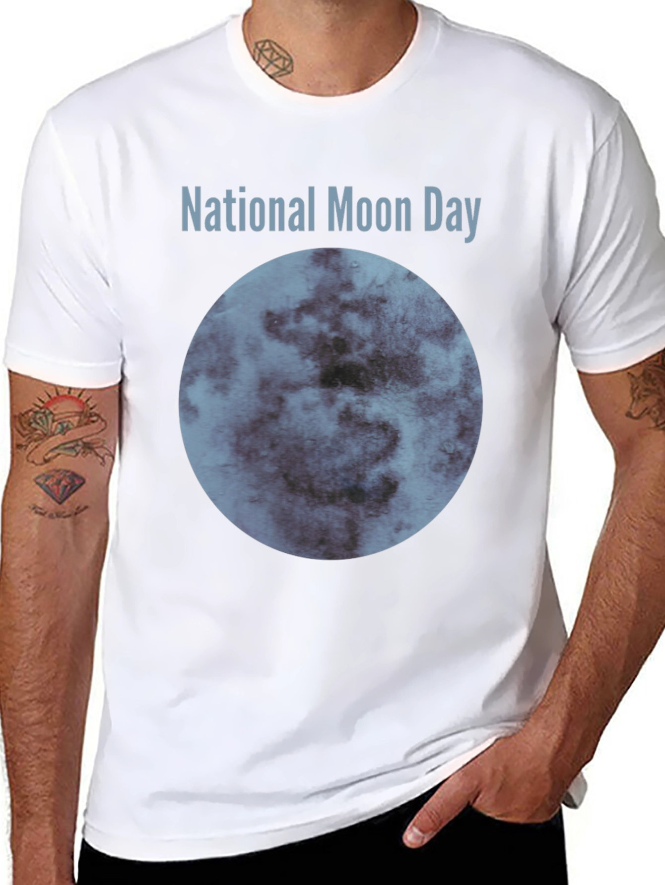 National Moon Day Graphic T-Shirt