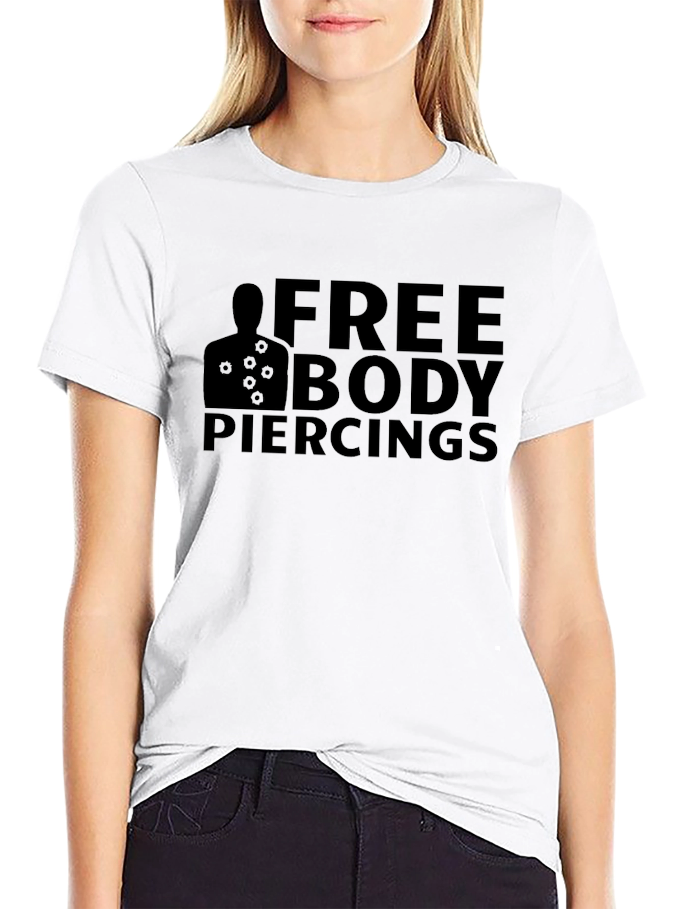Free Body Piercings Graphic T-Shirt