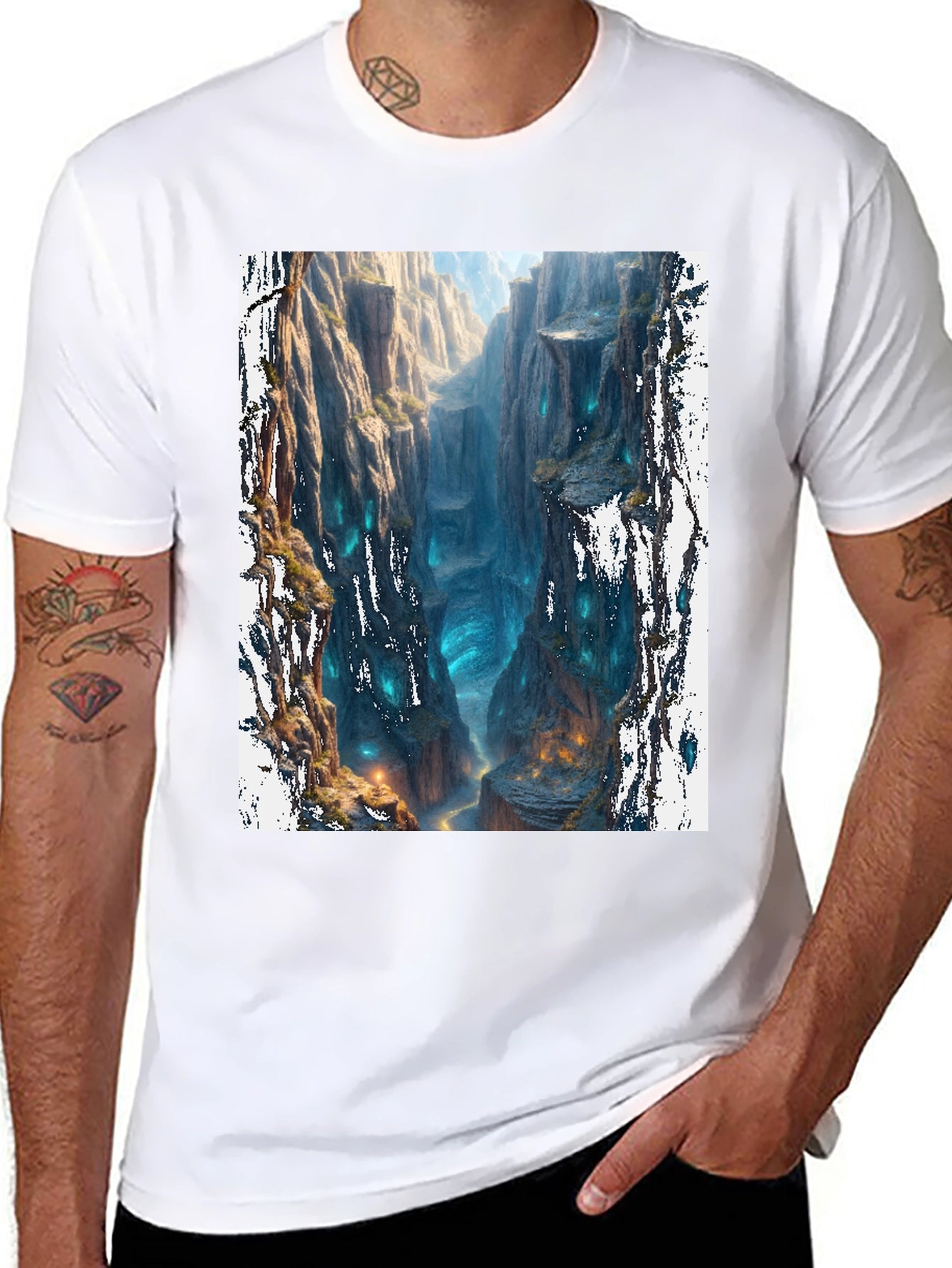 Mystic Canyon Black T-Shirt