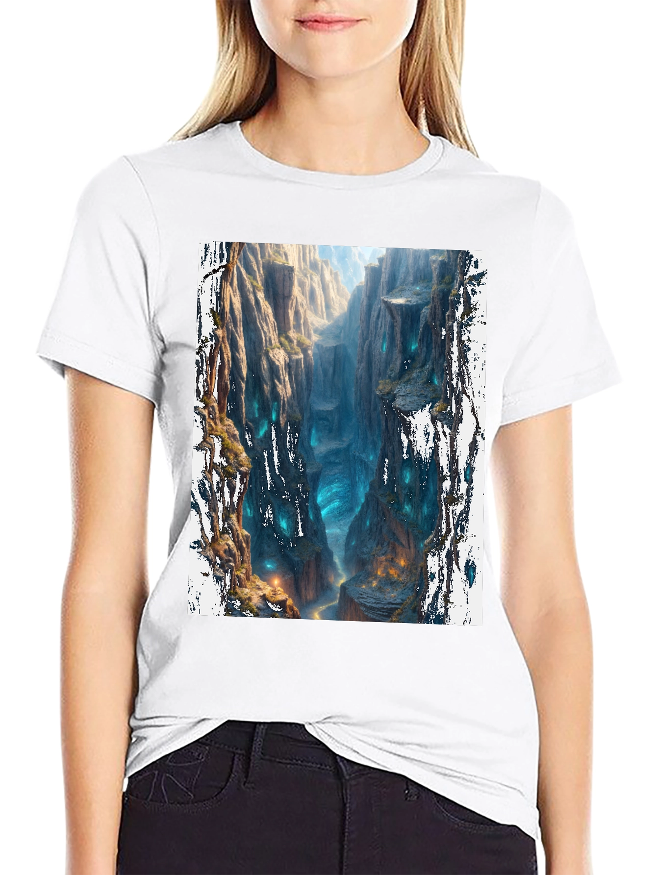 Mystic Canyon Black T-Shirt
