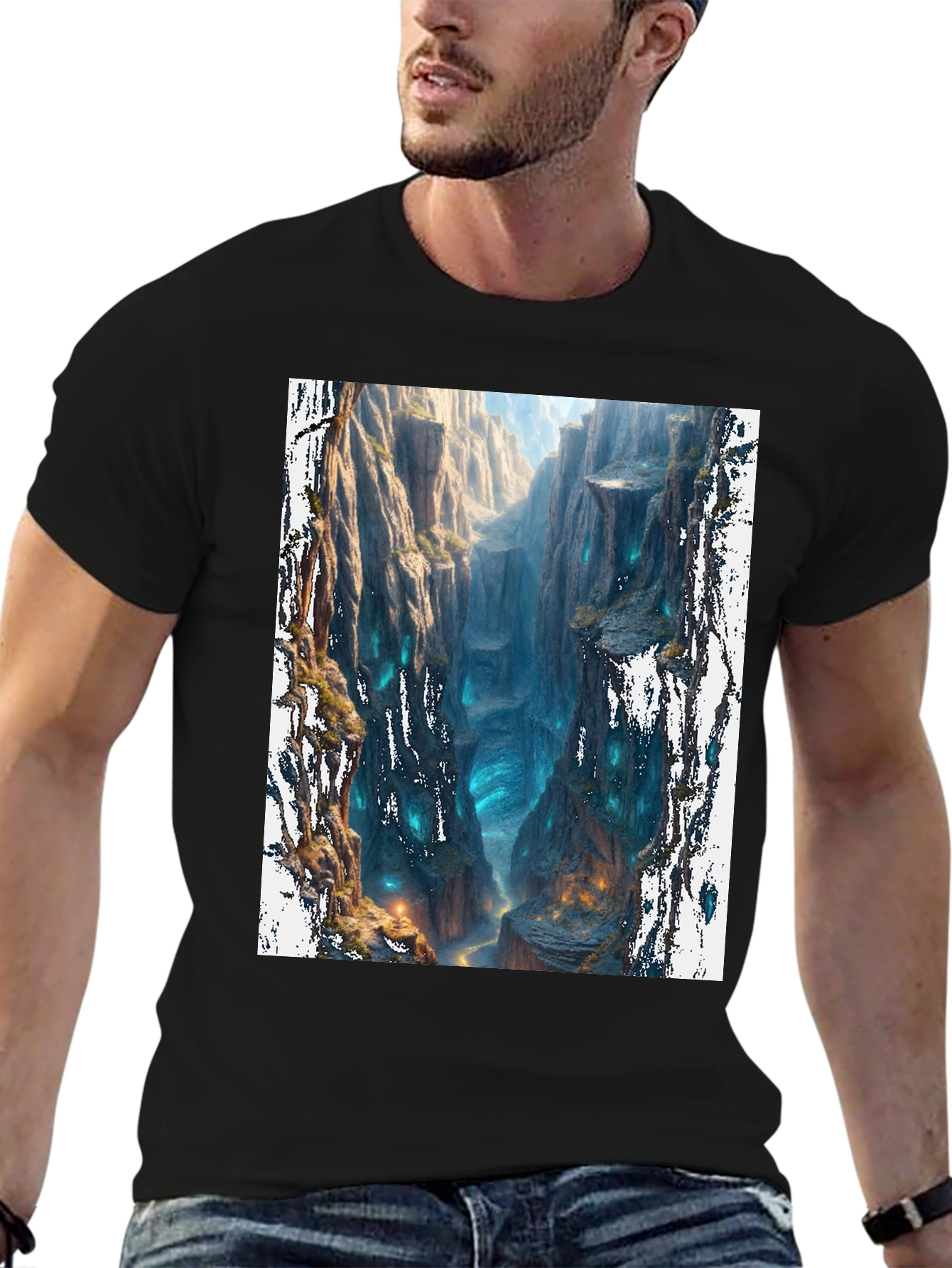 Mystic Canyon Black T-Shirt