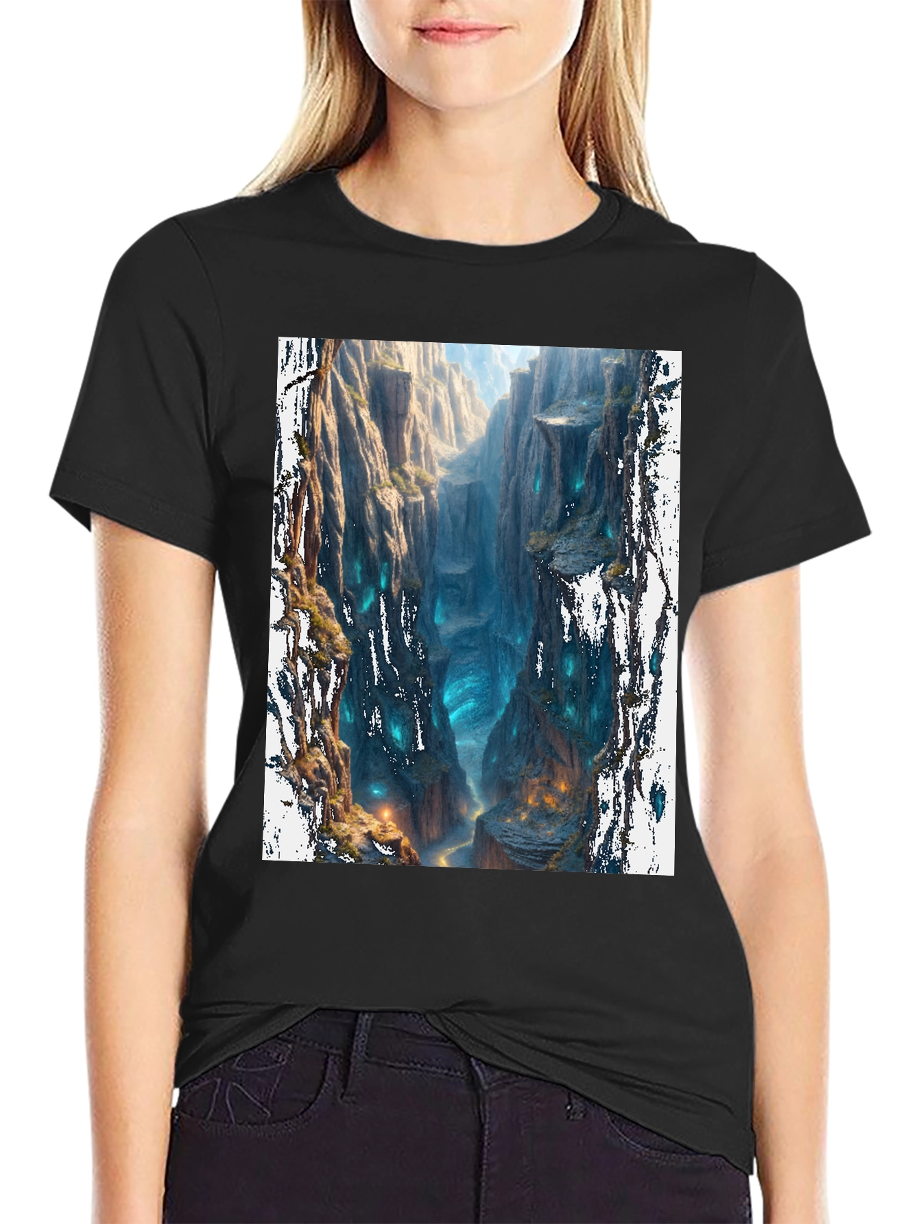 Mystic Canyon Black T-Shirt