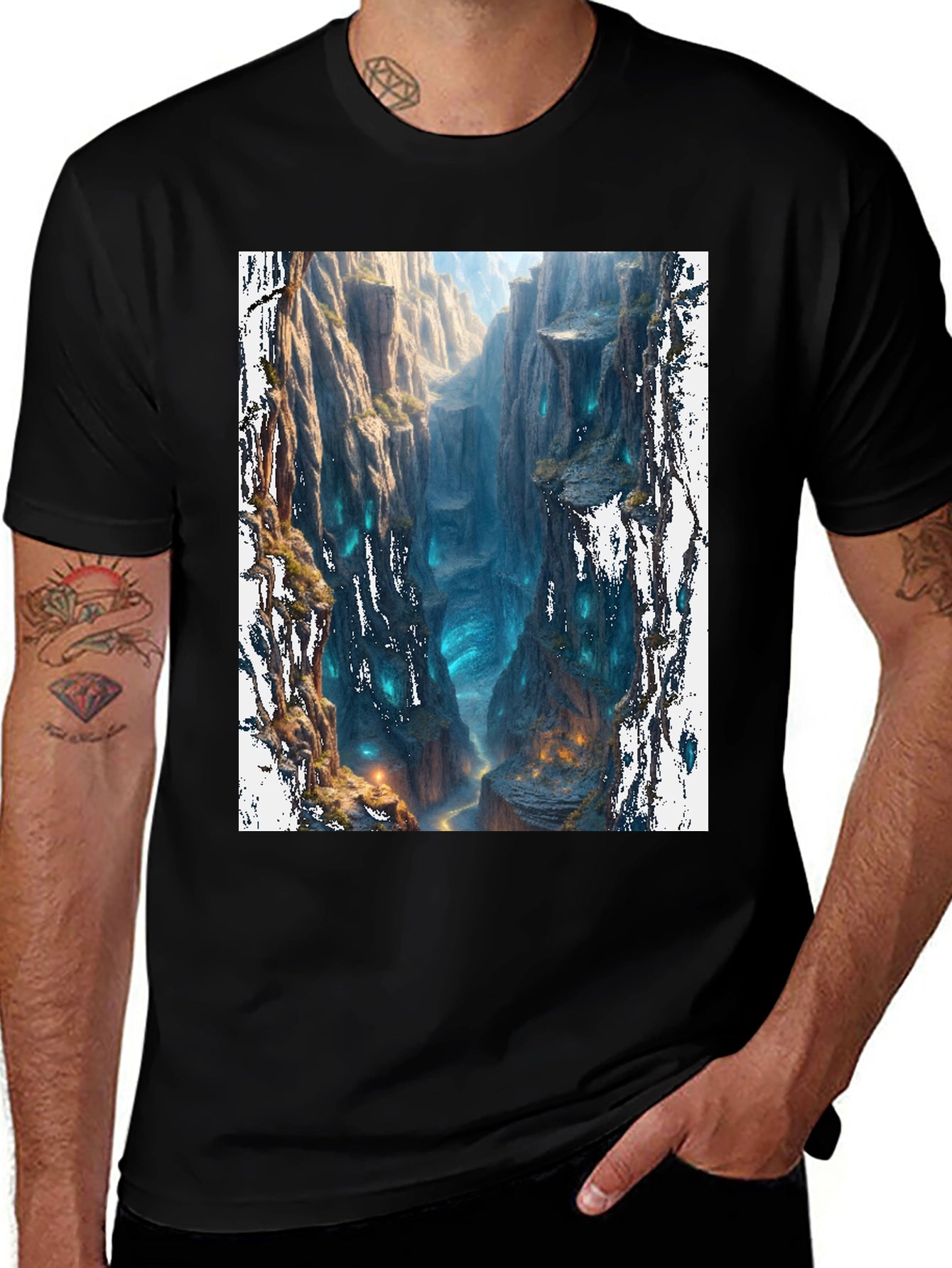 Mystic Canyon Black T-Shirt