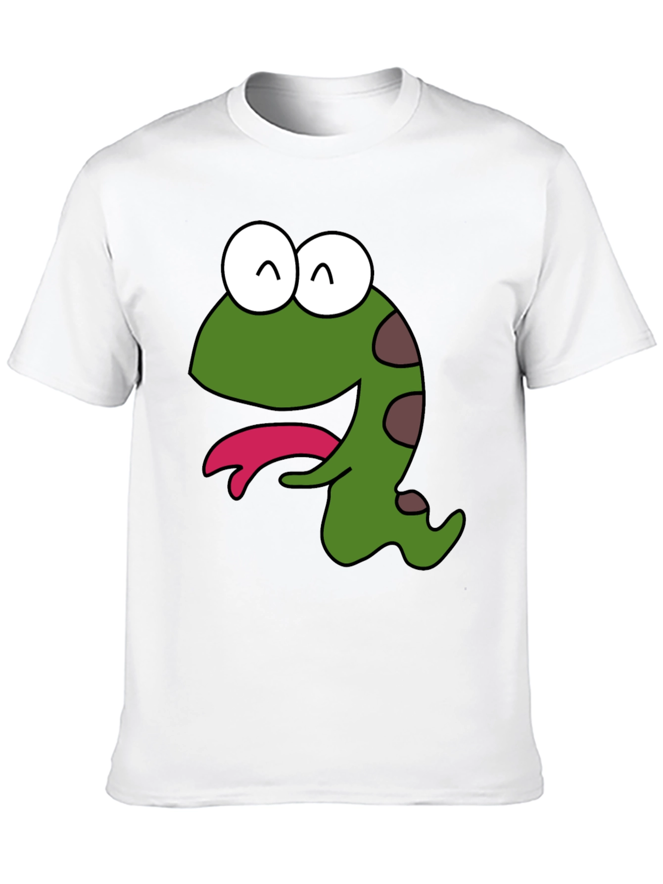 Cartoon Creature Graphic Black T-Shirt