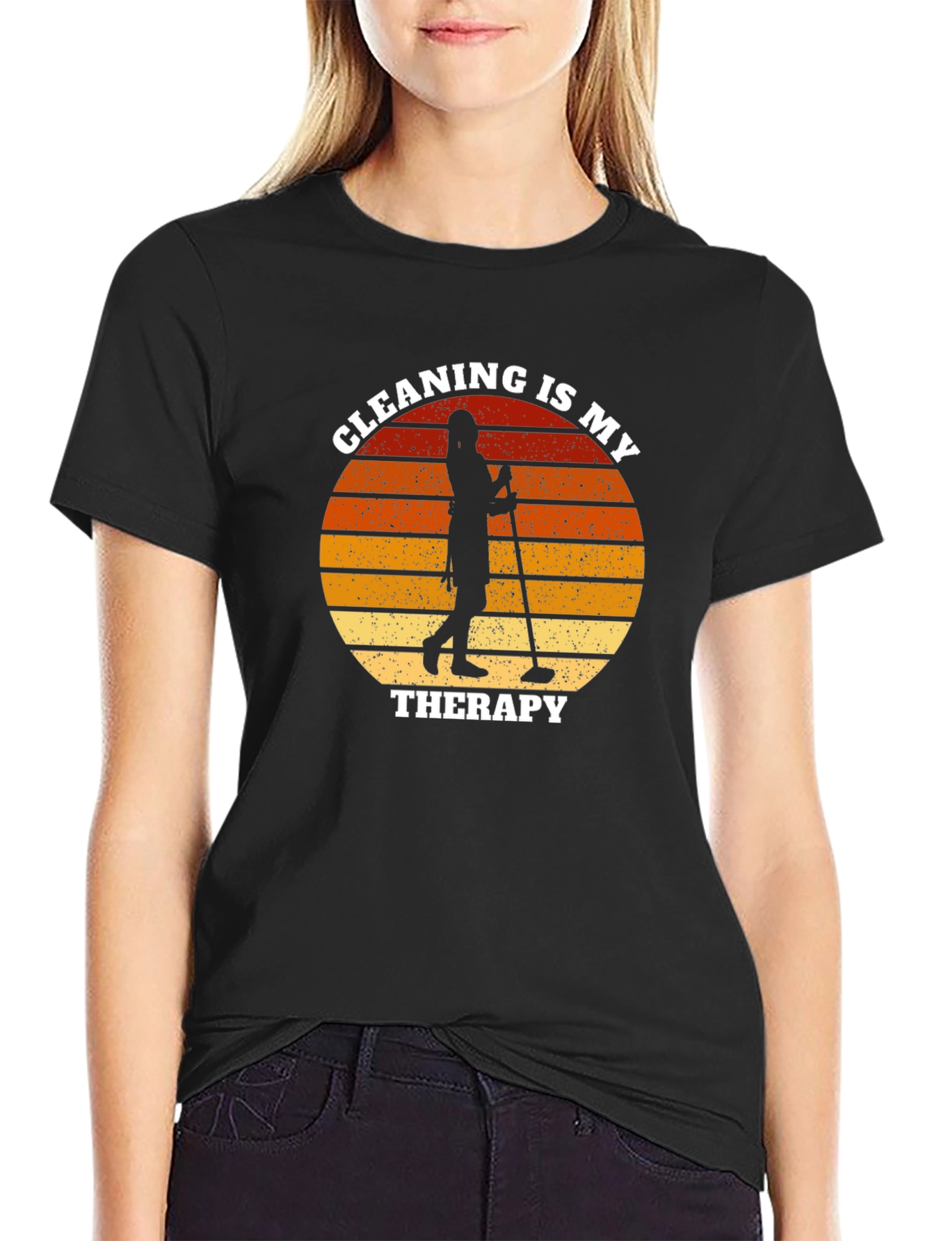 Cleaning Therapy Graphic T-Shirt