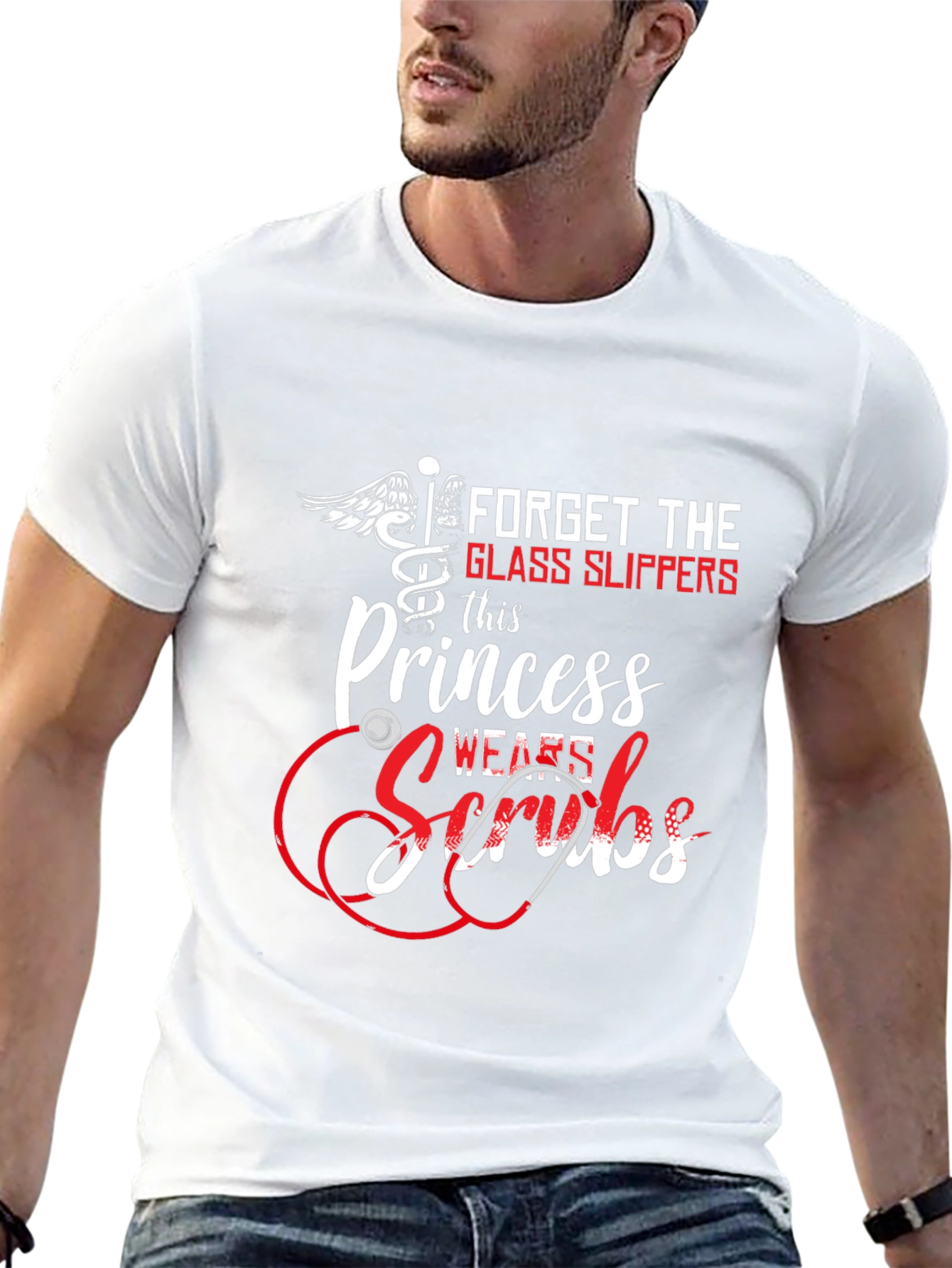 Princess Wears Scrubs Graphic Tee