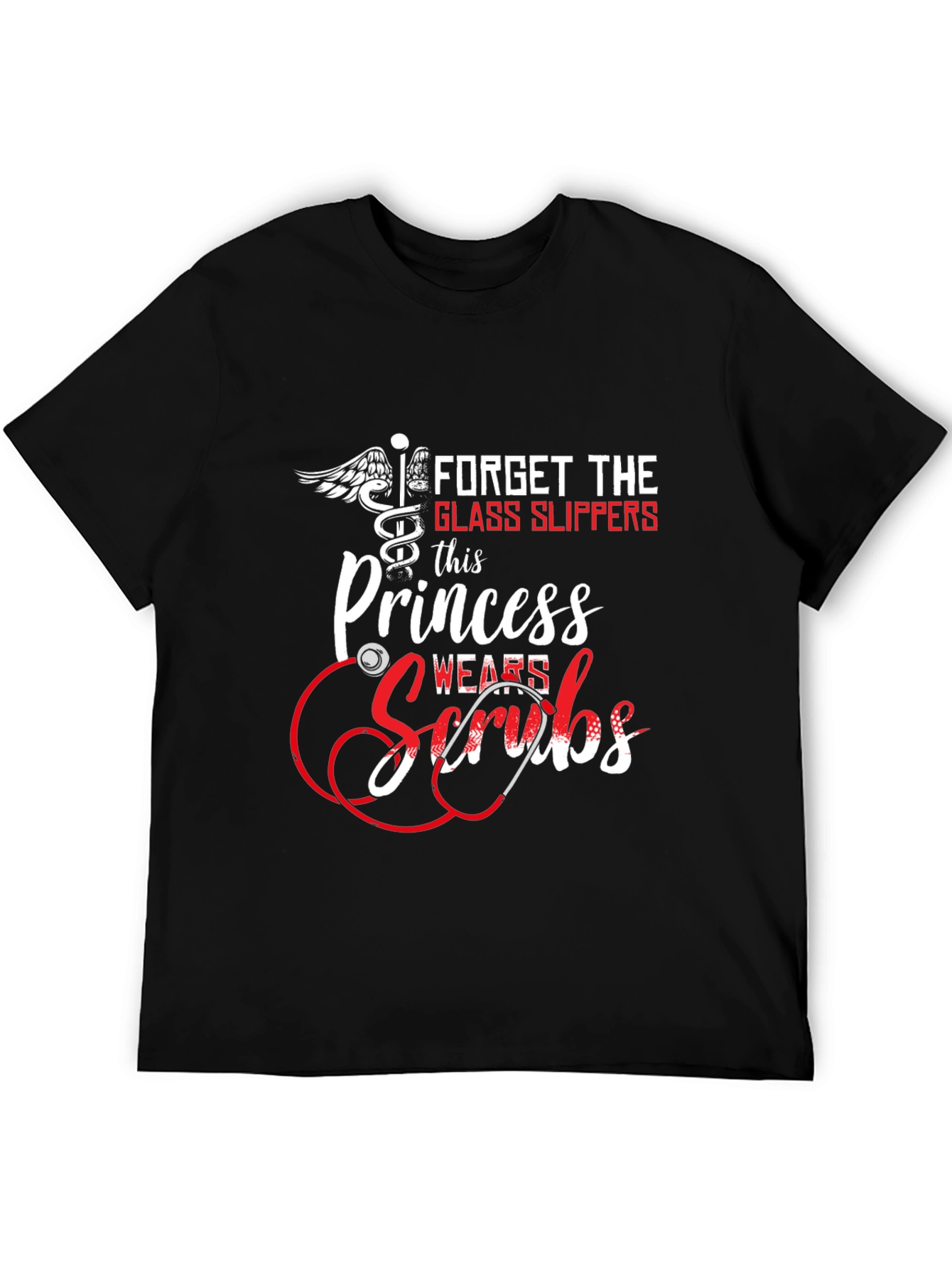 Princess Wears Scrubs Graphic Tee