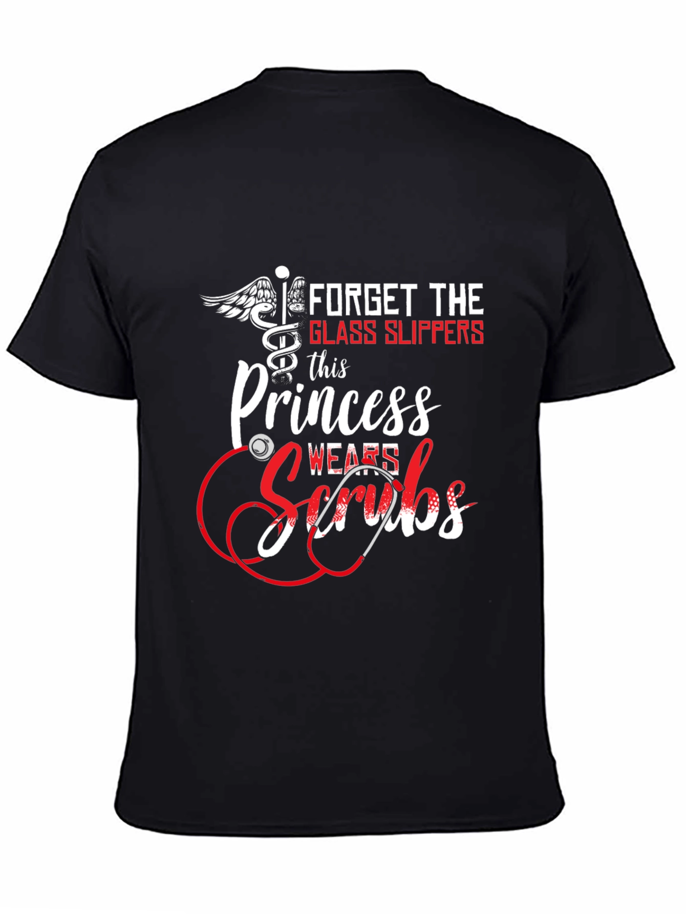 Princess Wears Scrubs Graphic Tee