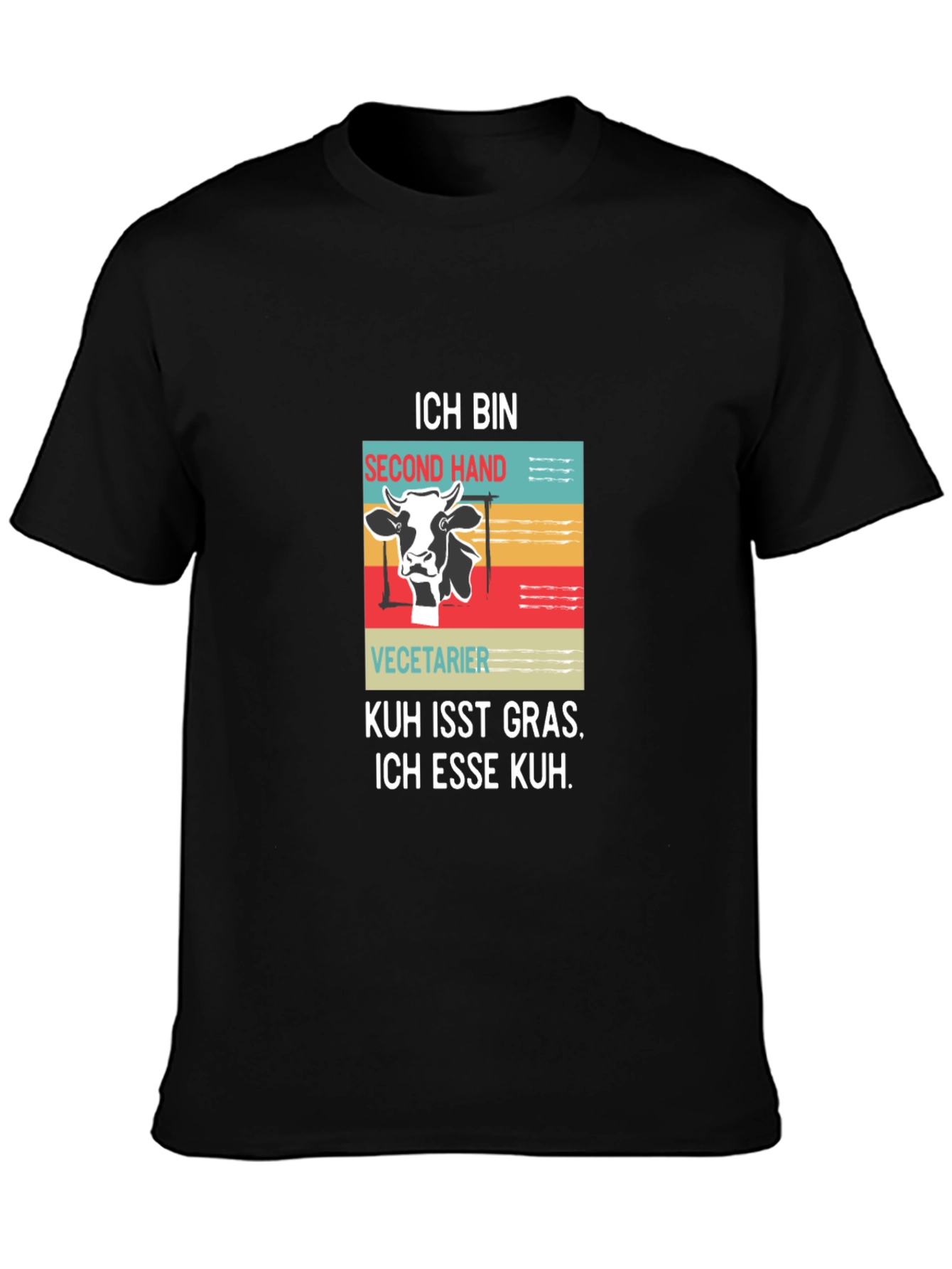 Ich Bin Second Hand Vegetarian Graphic Tee