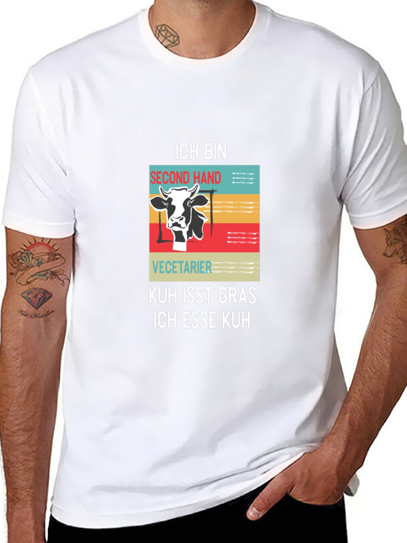 Ich Bin Second Hand Vegetarian Graphic Tee