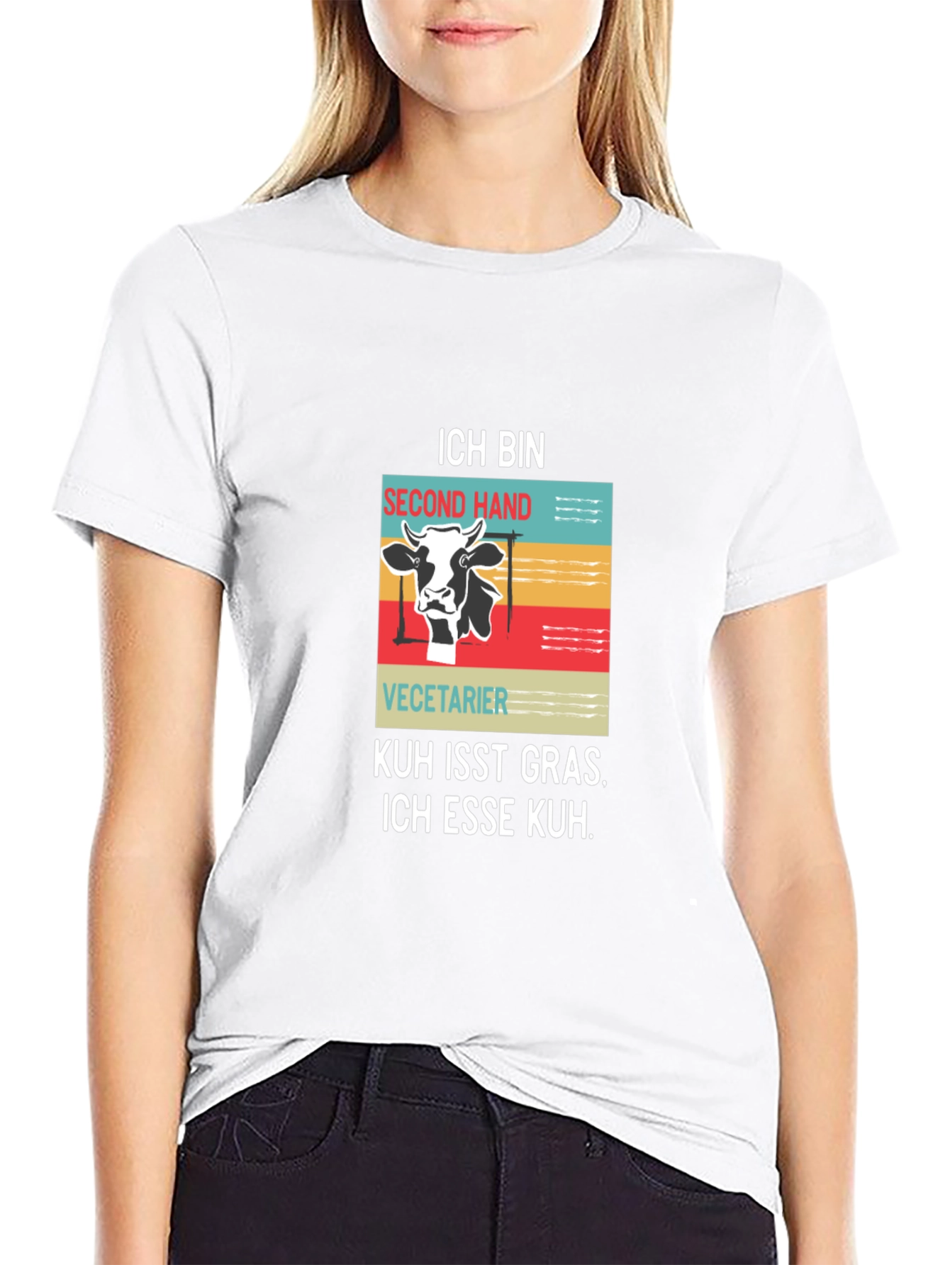 Ich Bin Second Hand Vegetarian Graphic Tee