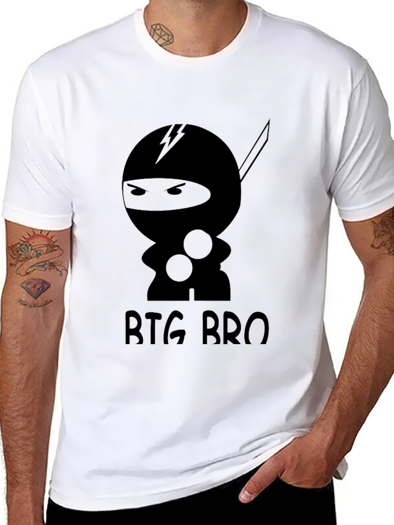Ninja Big Bro Black T-Shirt