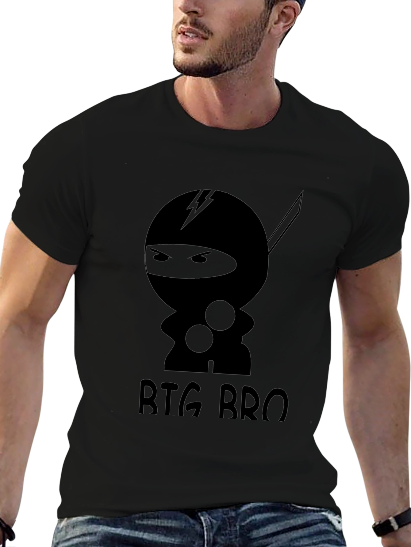 Ninja Big Bro Black T-Shirt
