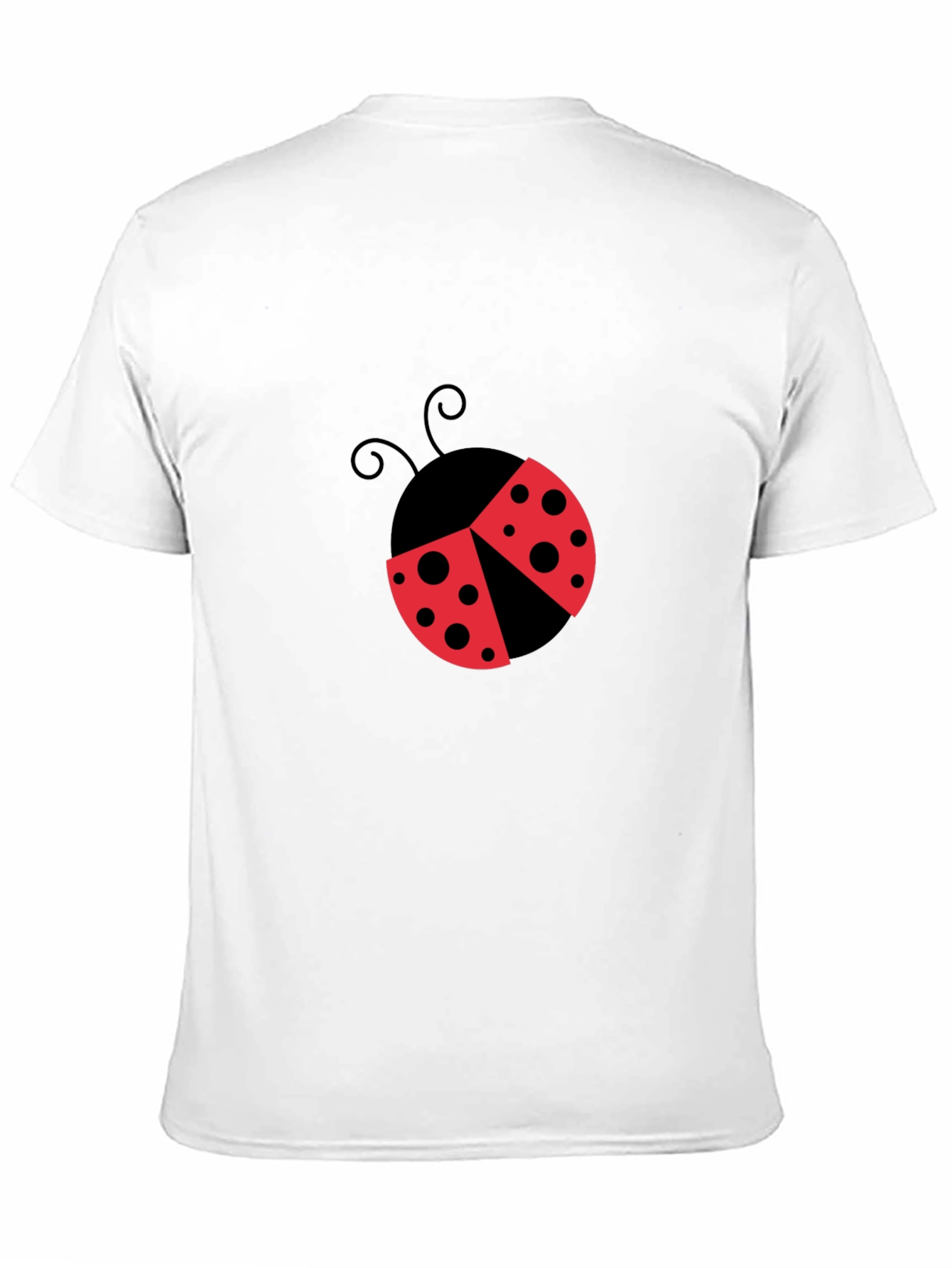 Ladybug Graphic T-Shirt - Black Cotton Blend