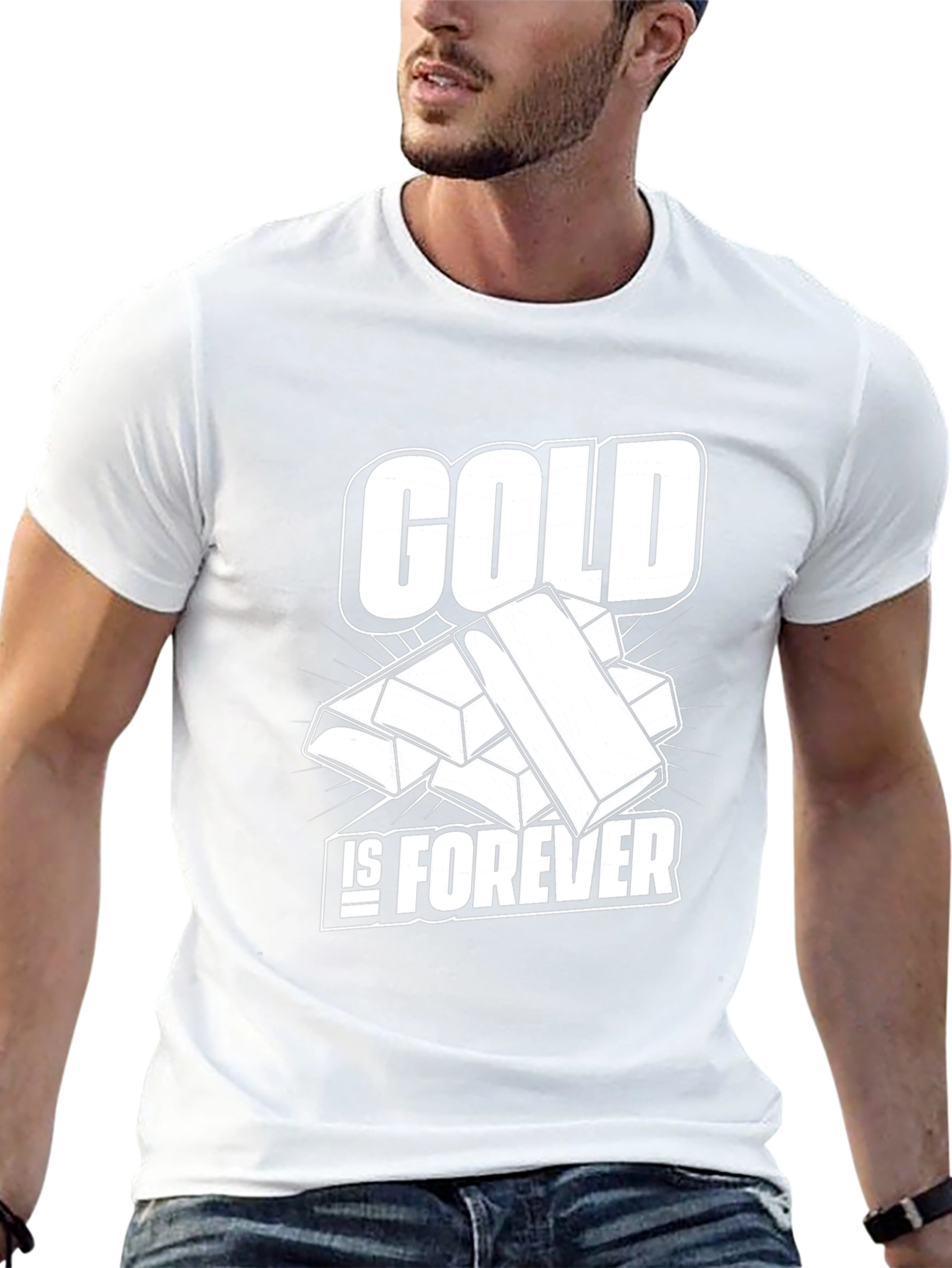 Gold Is Forever Black T-Shirt