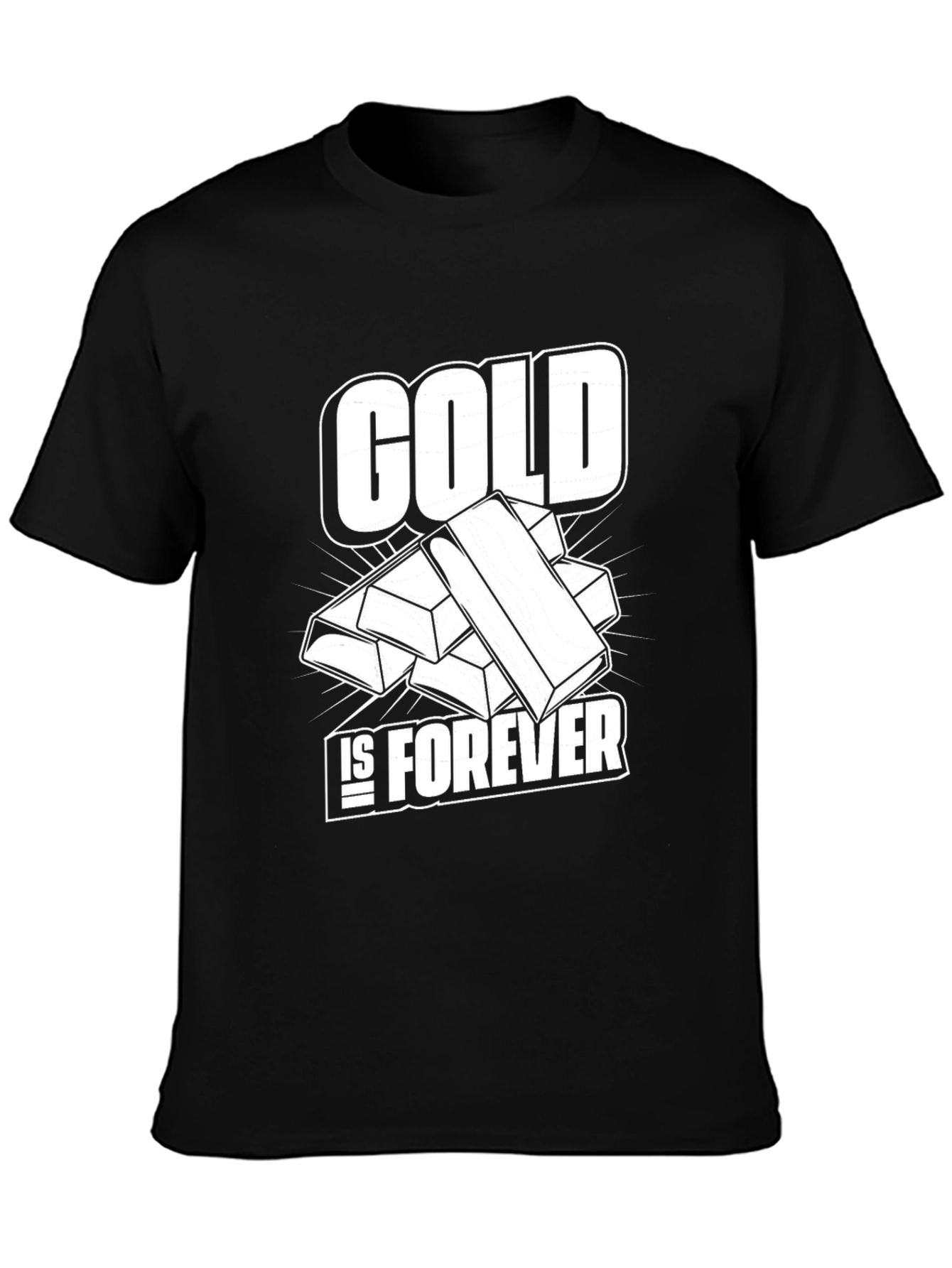 Gold Is Forever Black T-Shirt