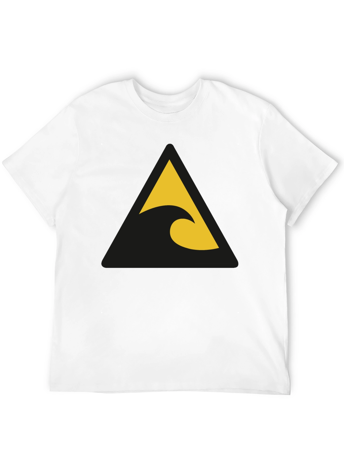 Triangle Wave Graphic Black Tee