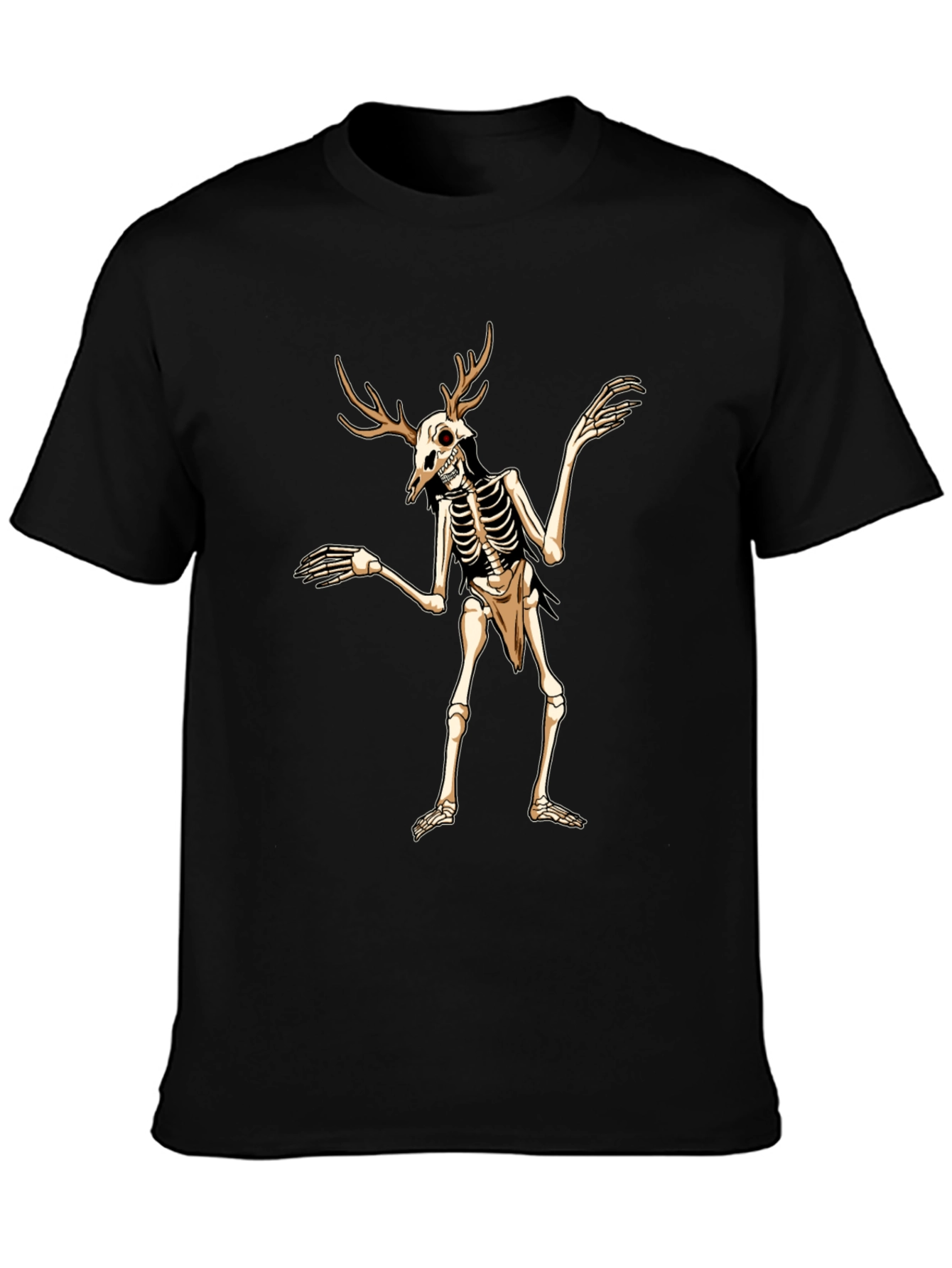 Antlered Skeleton Graphic Tee