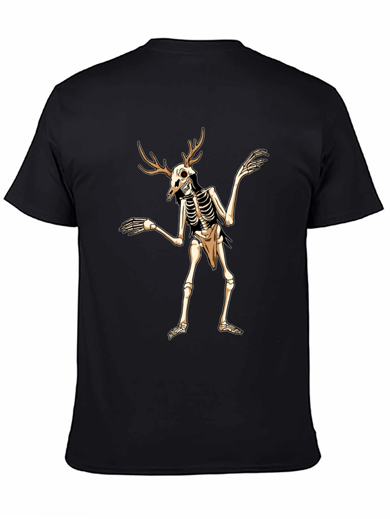 Antlered Skeleton Graphic Tee