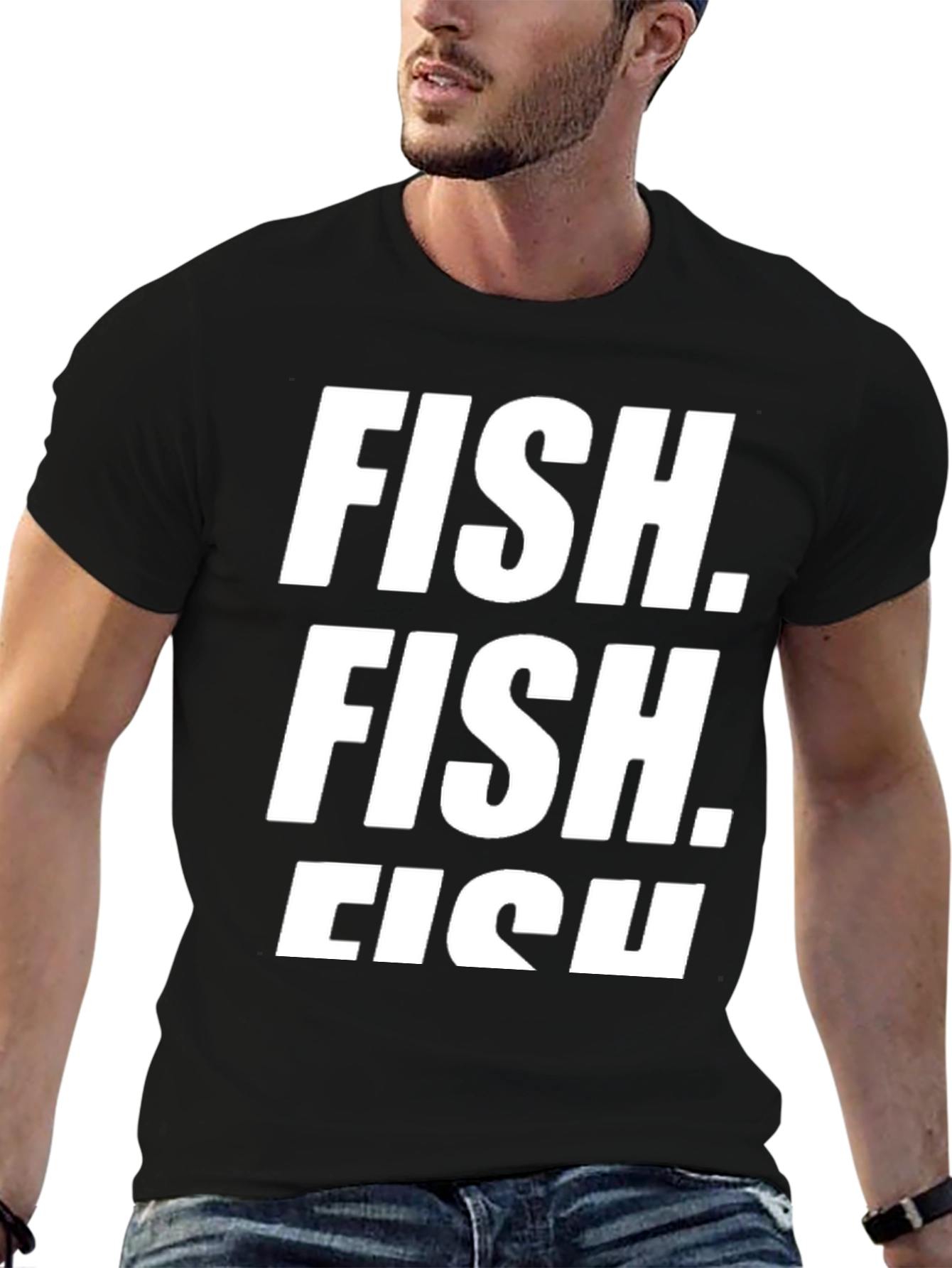 FISH. T-Shirt - Funny Sarcastic Graphic Tee